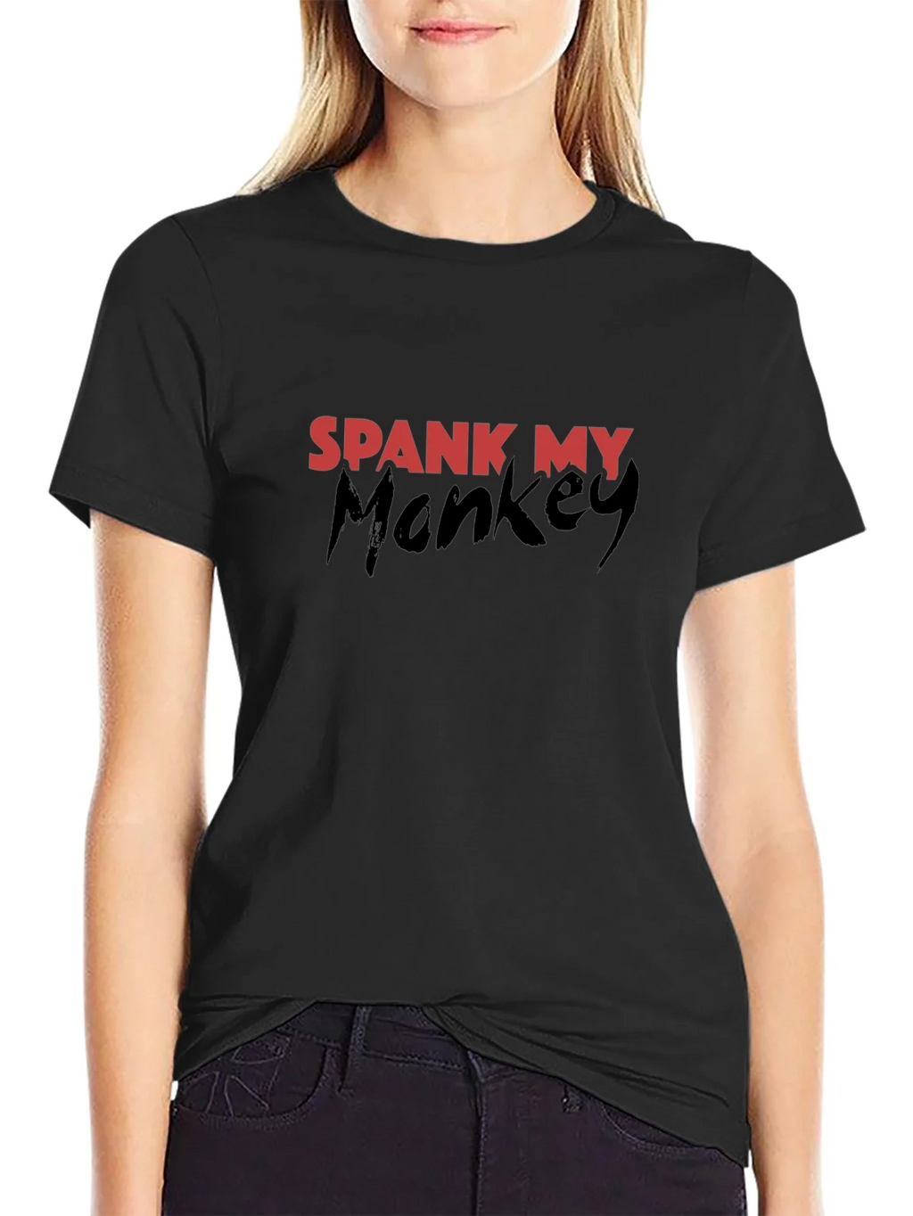 Spank My Monkey Graphic T-Shirt - Black