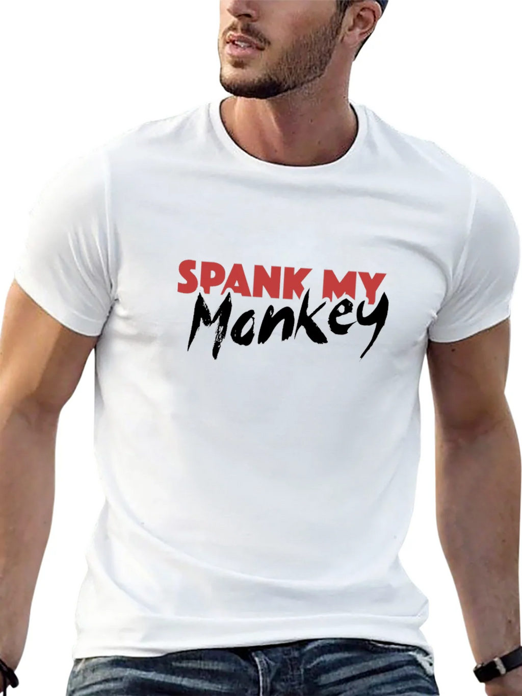 Spank My Monkey Graphic T-Shirt - Black