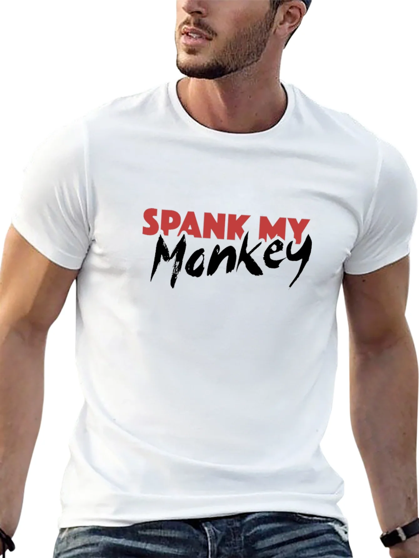 Spank My Monkey Graphic T-Shirt - Black