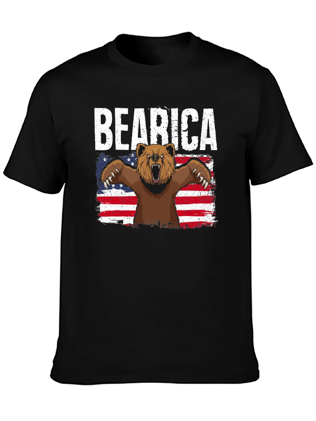 Bearica T-Shirt - Patriotic Bear Design