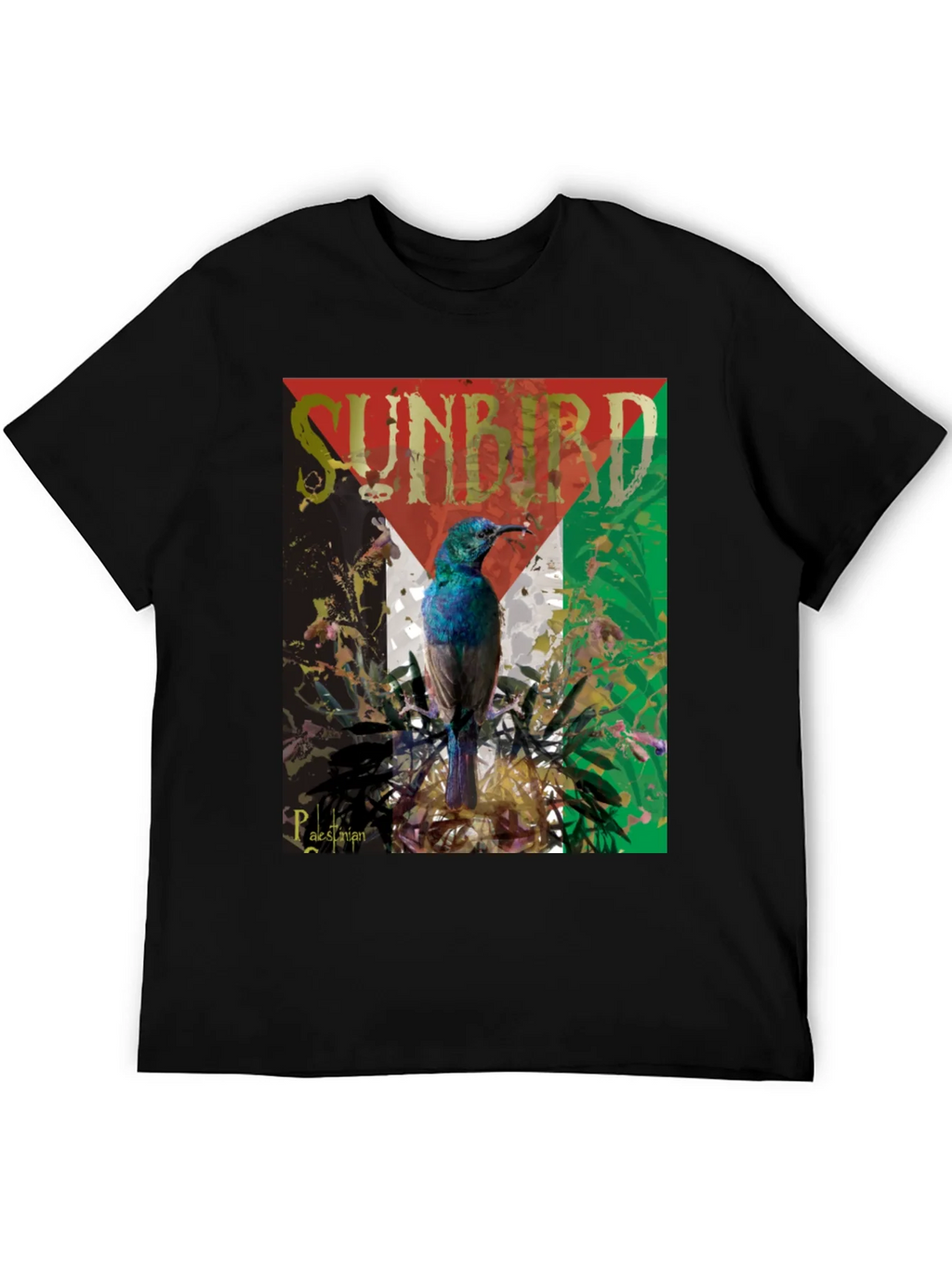 Sunbird Palestine Flag Graphic T-Shirt
