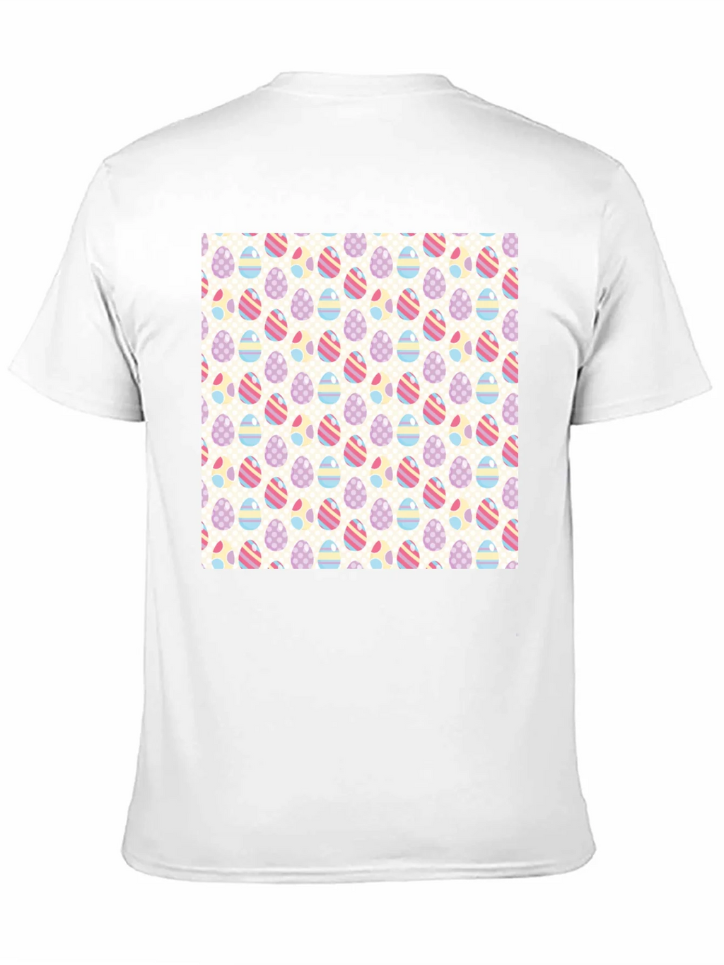 Easter Egg Pattern Graphic Tee - Stylish & Festive