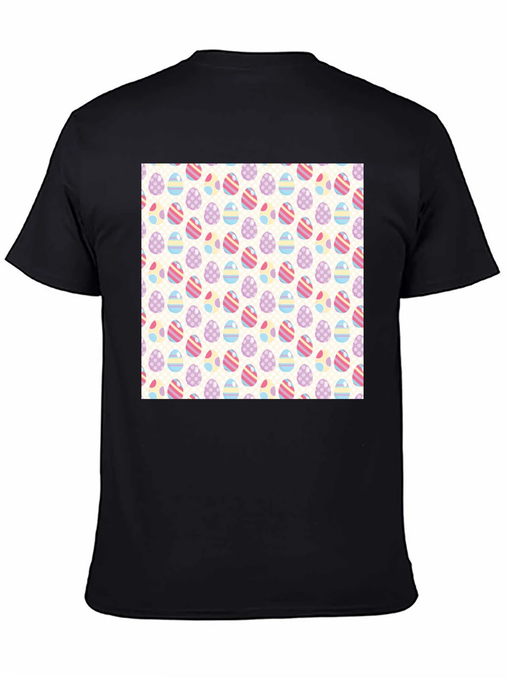 Easter Egg Pattern Graphic Tee - Stylish & Festive