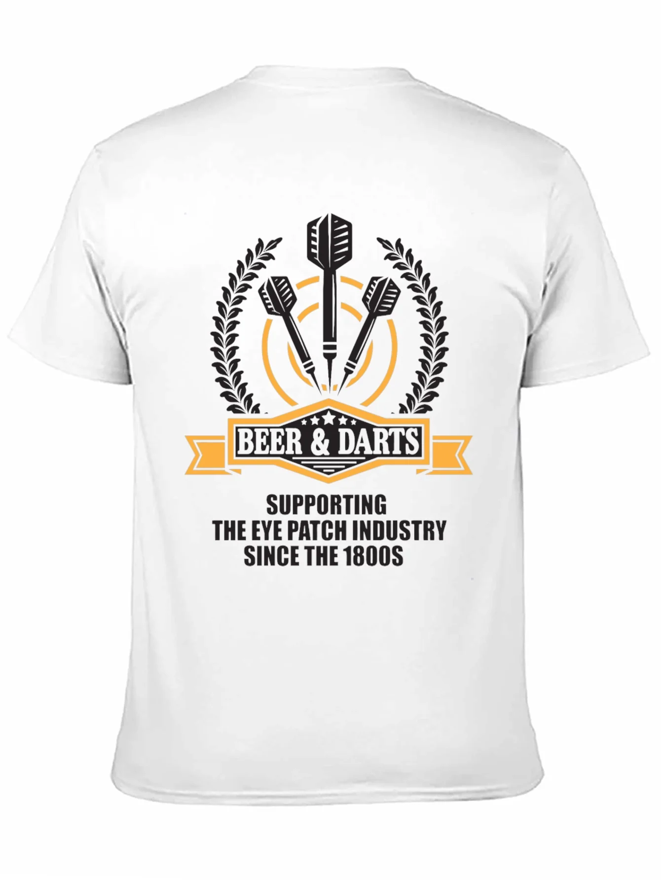 Beer & Darts T-Shirt - Eye Patch Industry Supporter