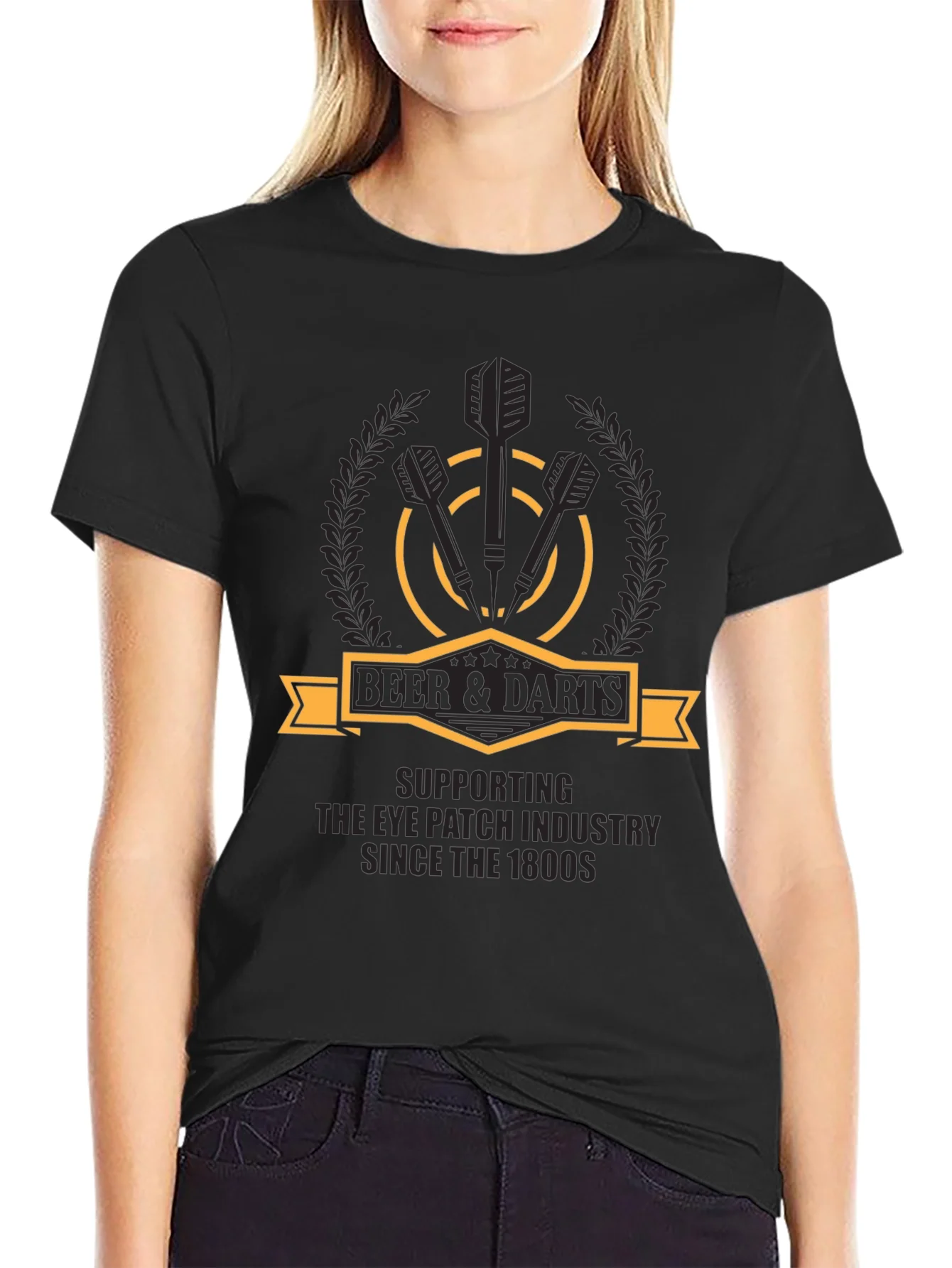 Beer & Darts T-Shirt - Eye Patch Industry Supporter
