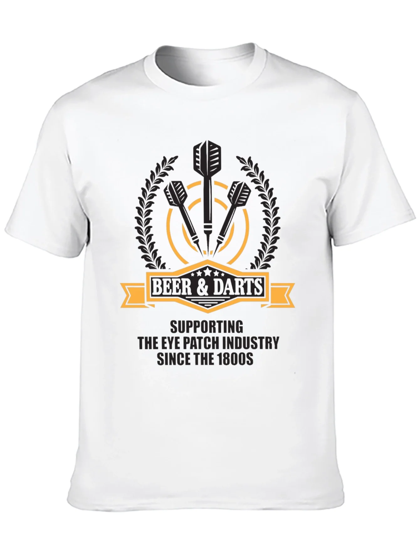 Beer & Darts T-Shirt - Eye Patch Industry Supporter
