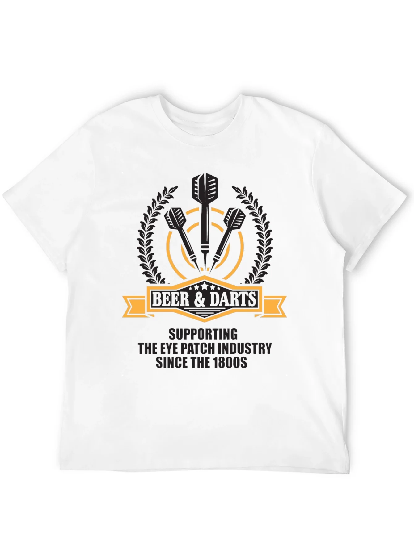 Beer & Darts T-Shirt - Eye Patch Industry Supporter