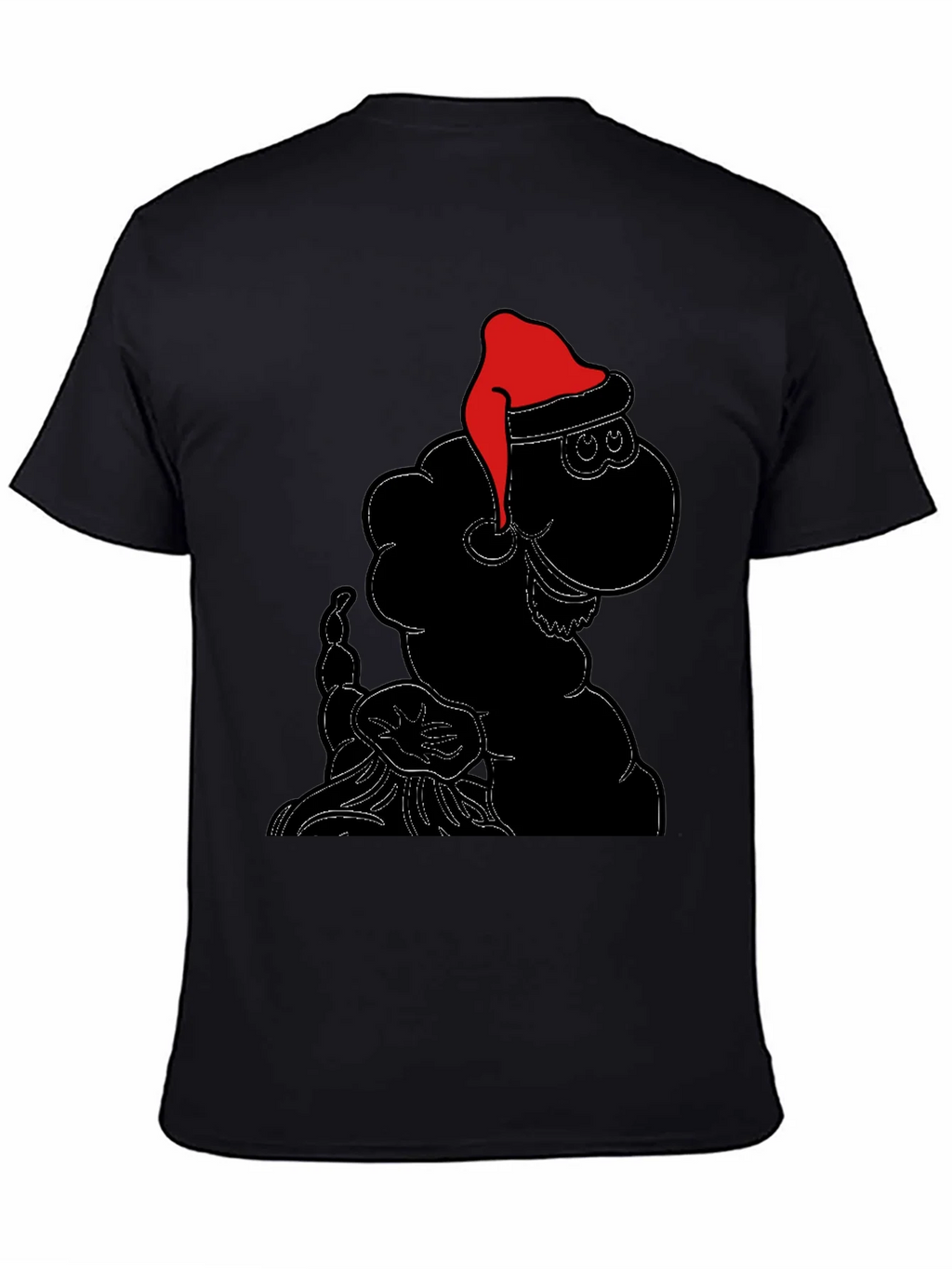 Festive Sheep Tee: Santa Hat Holiday Style