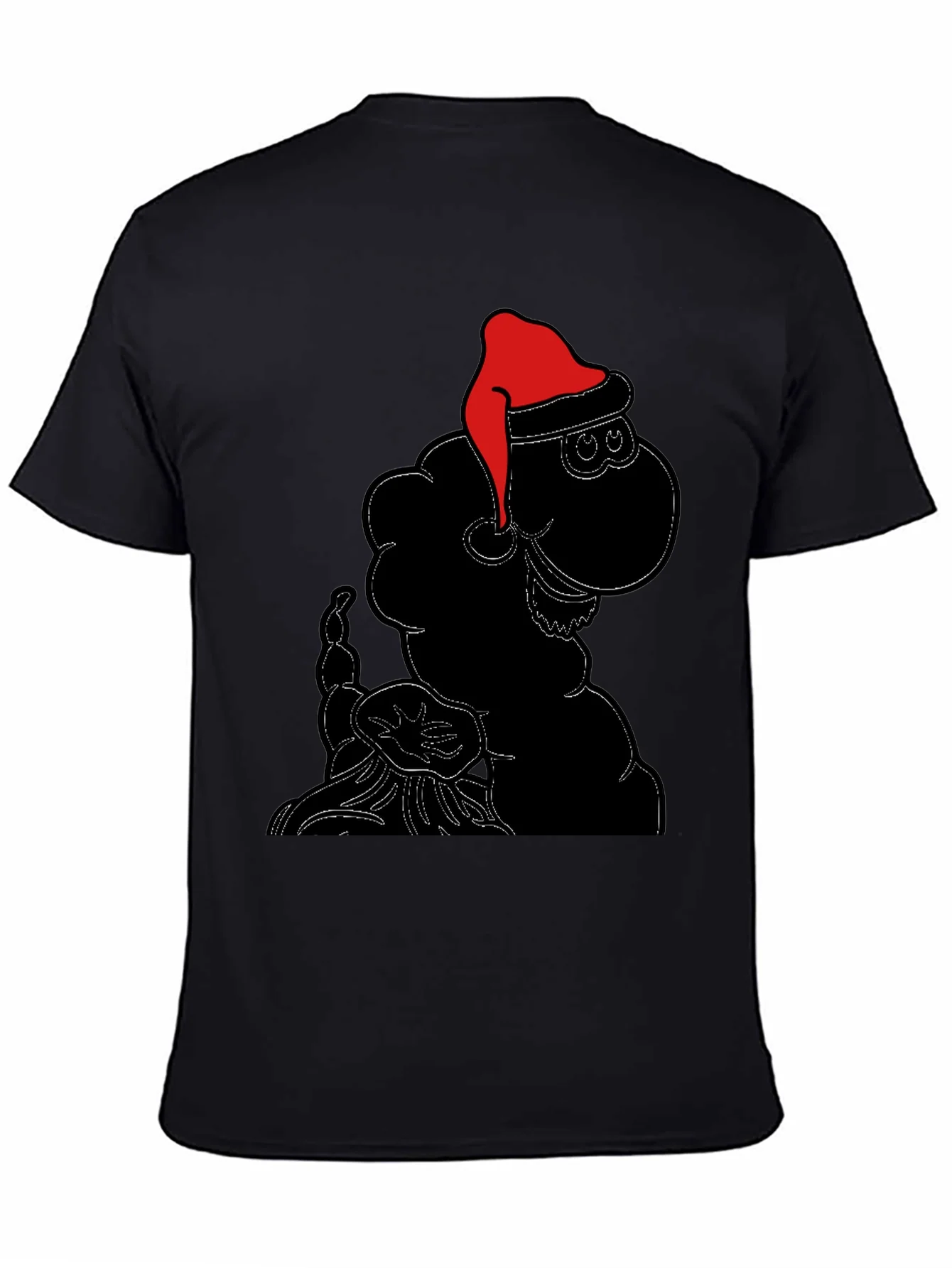 Festive Sheep Tee: Santa Hat Holiday Style