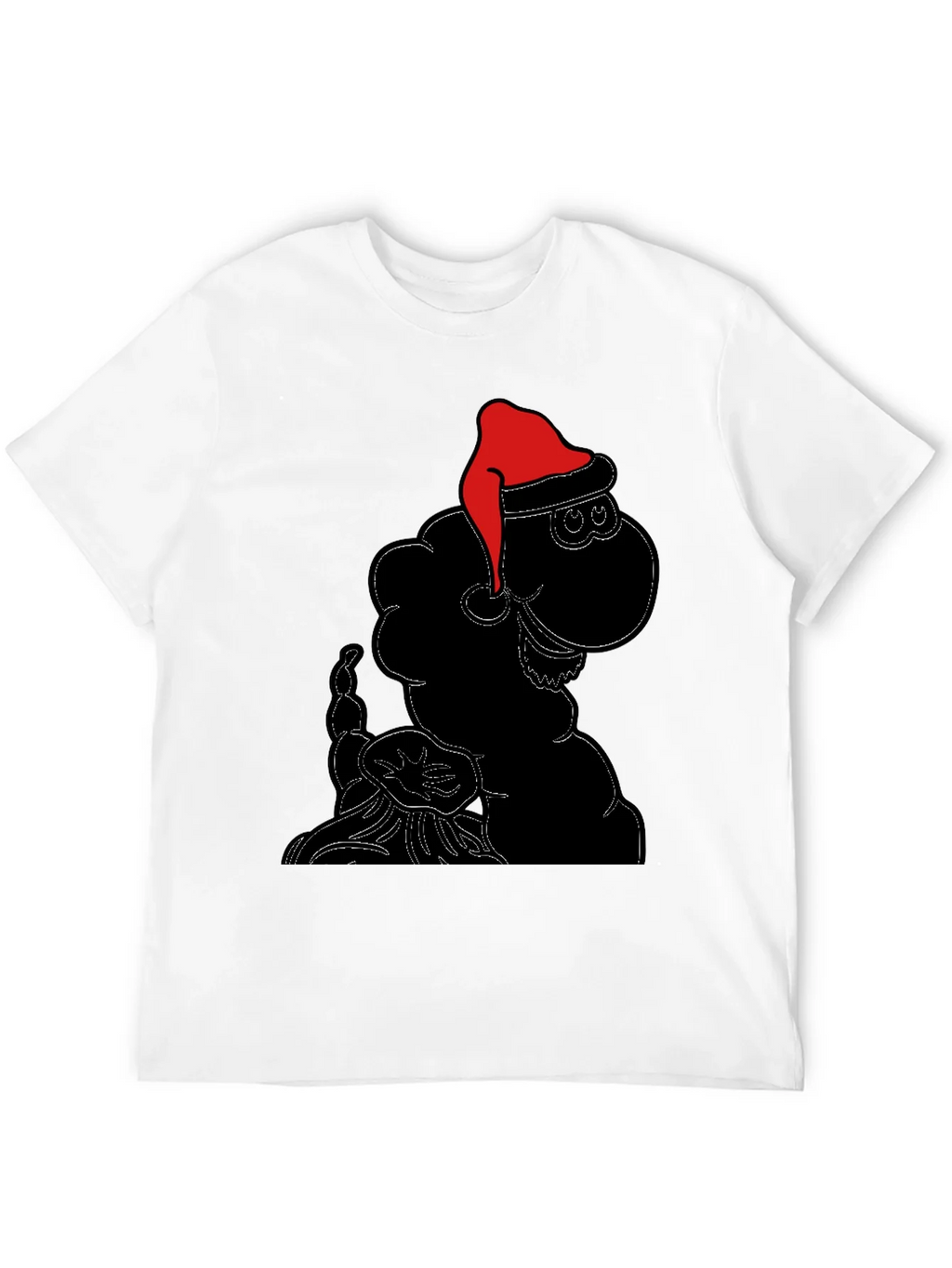 Festive Sheep Tee: Santa Hat Holiday Style