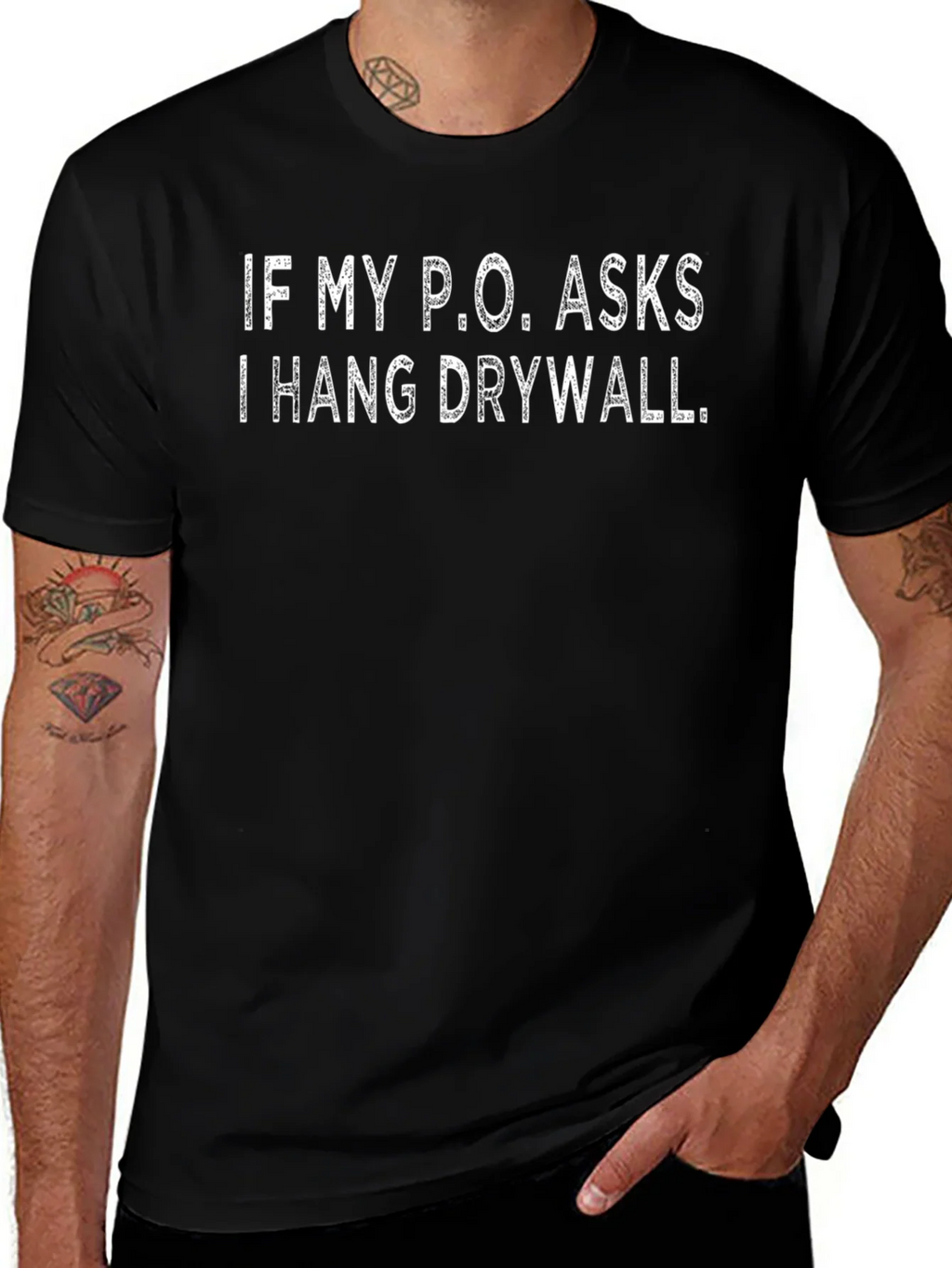 Funny Drywall Humor Graphic Tee
