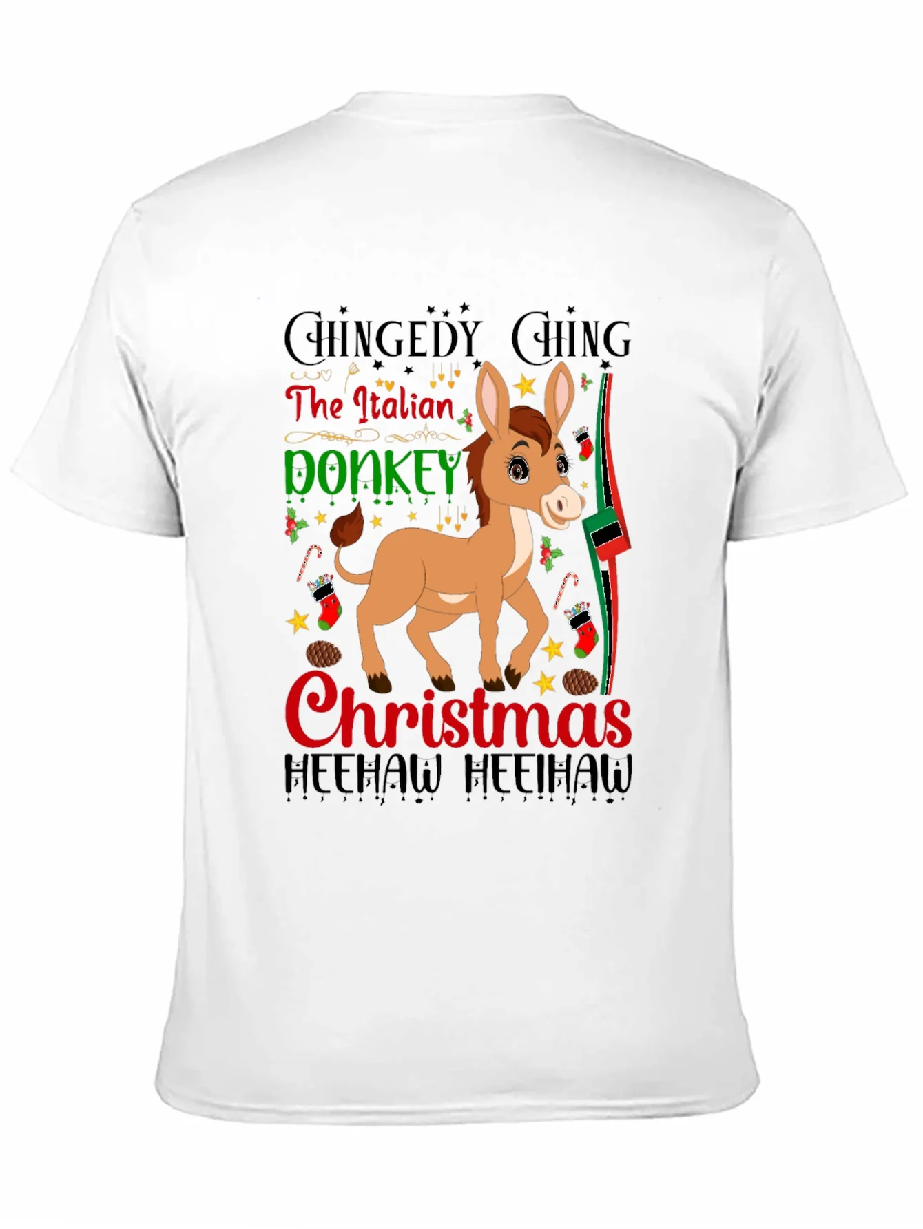 Italian Donkey Christmas T-Shirt