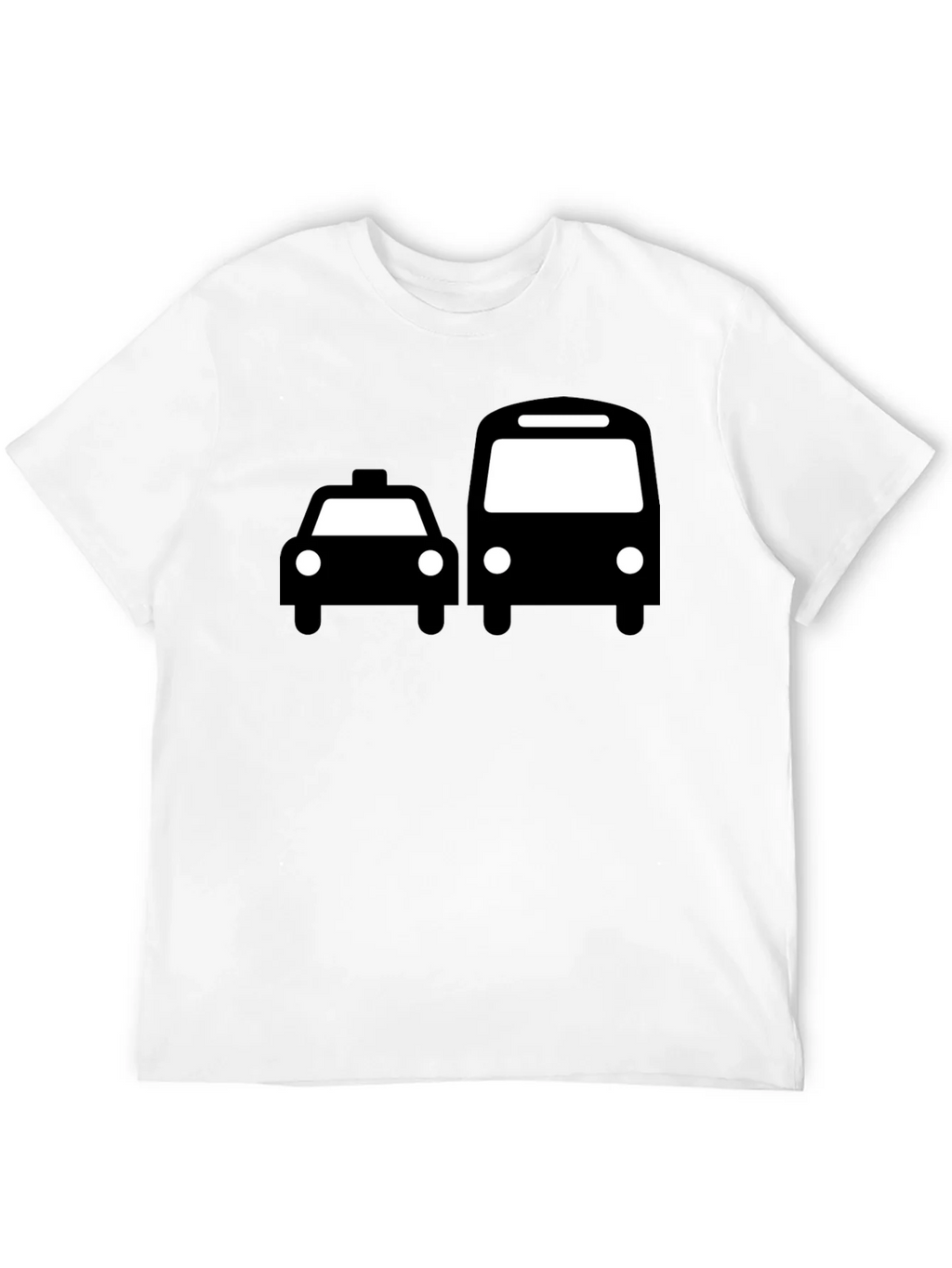 Taxi & Bus Graphic Black T-Shirt