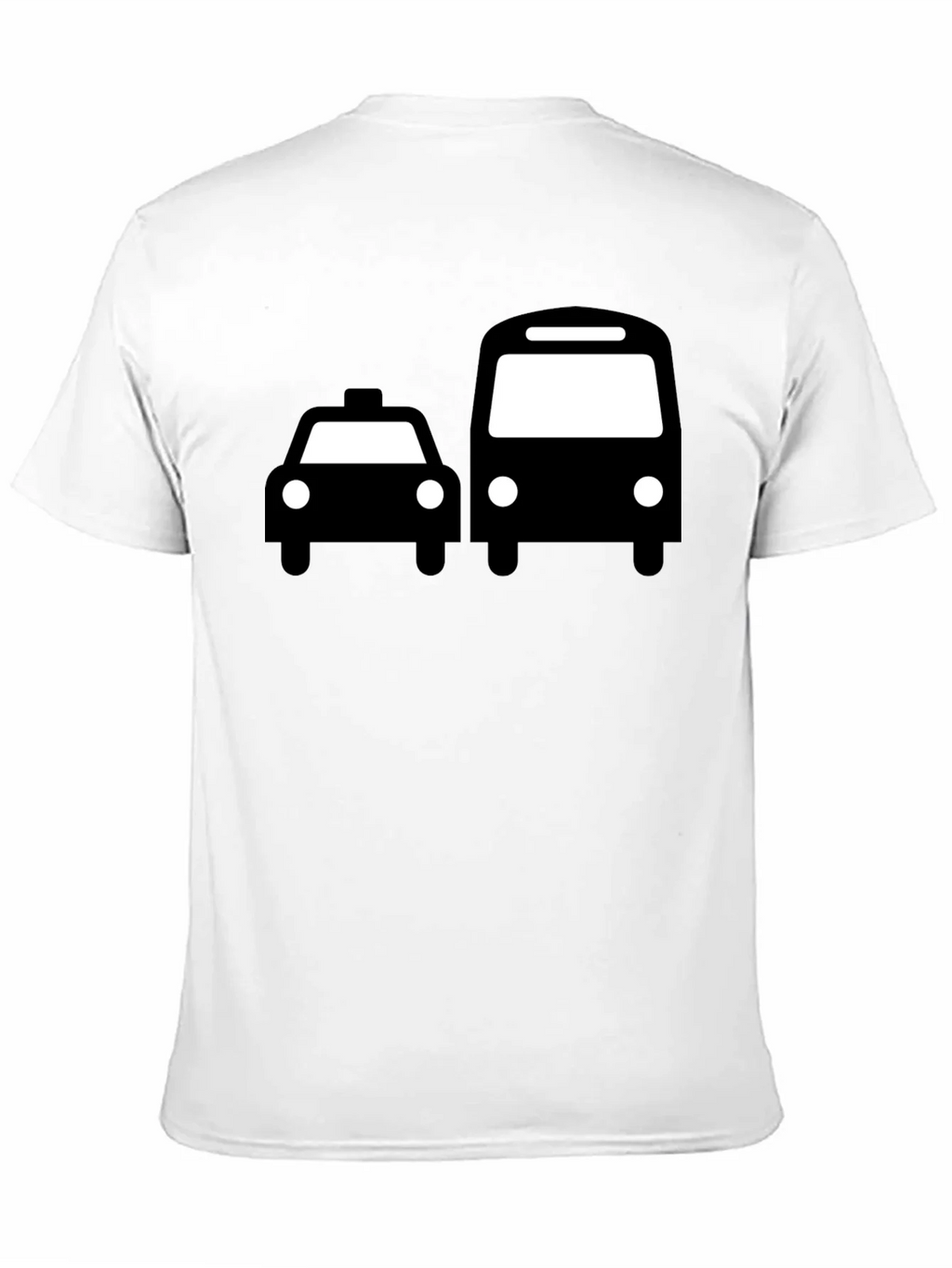 Taxi & Bus Graphic Black T-Shirt
