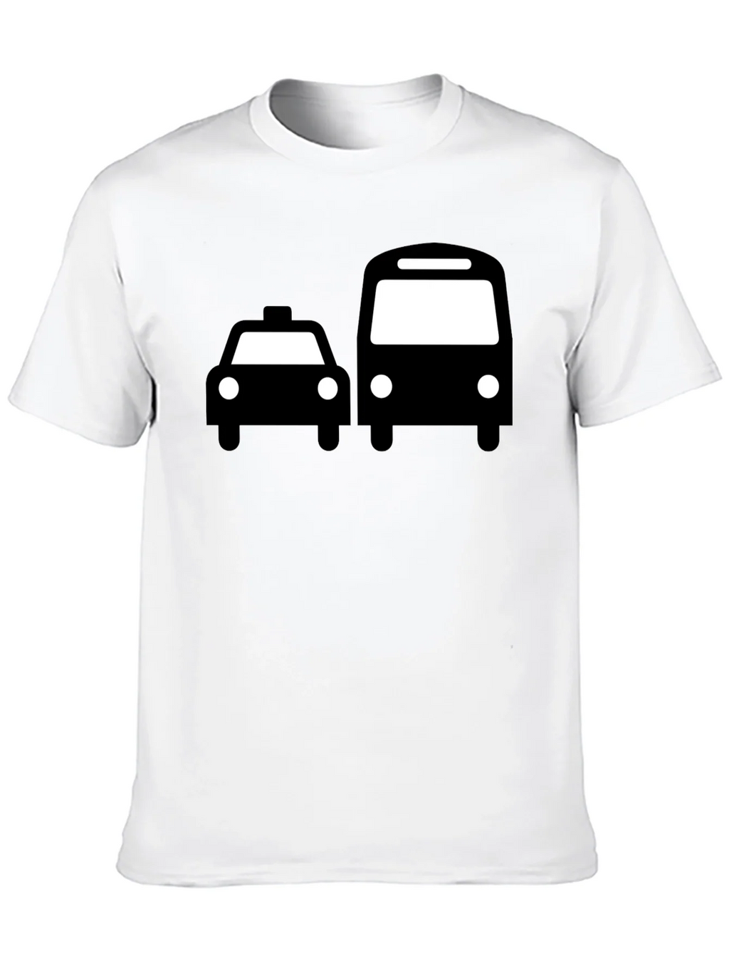 Taxi & Bus Graphic Black T-Shirt