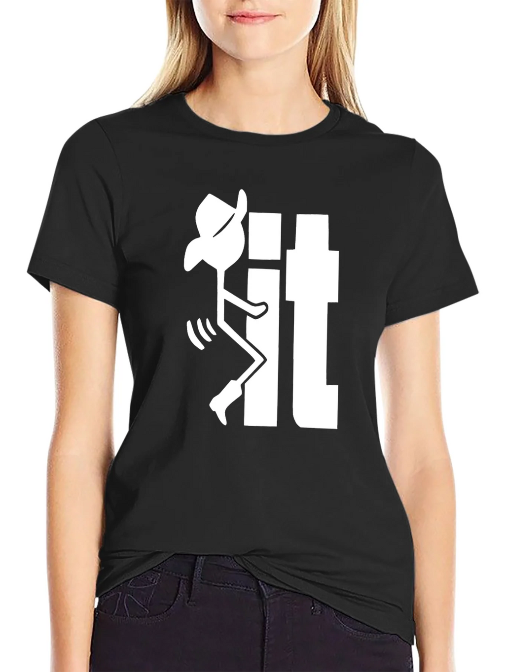 Funny Cowboy Stick Figure It T-Shirt