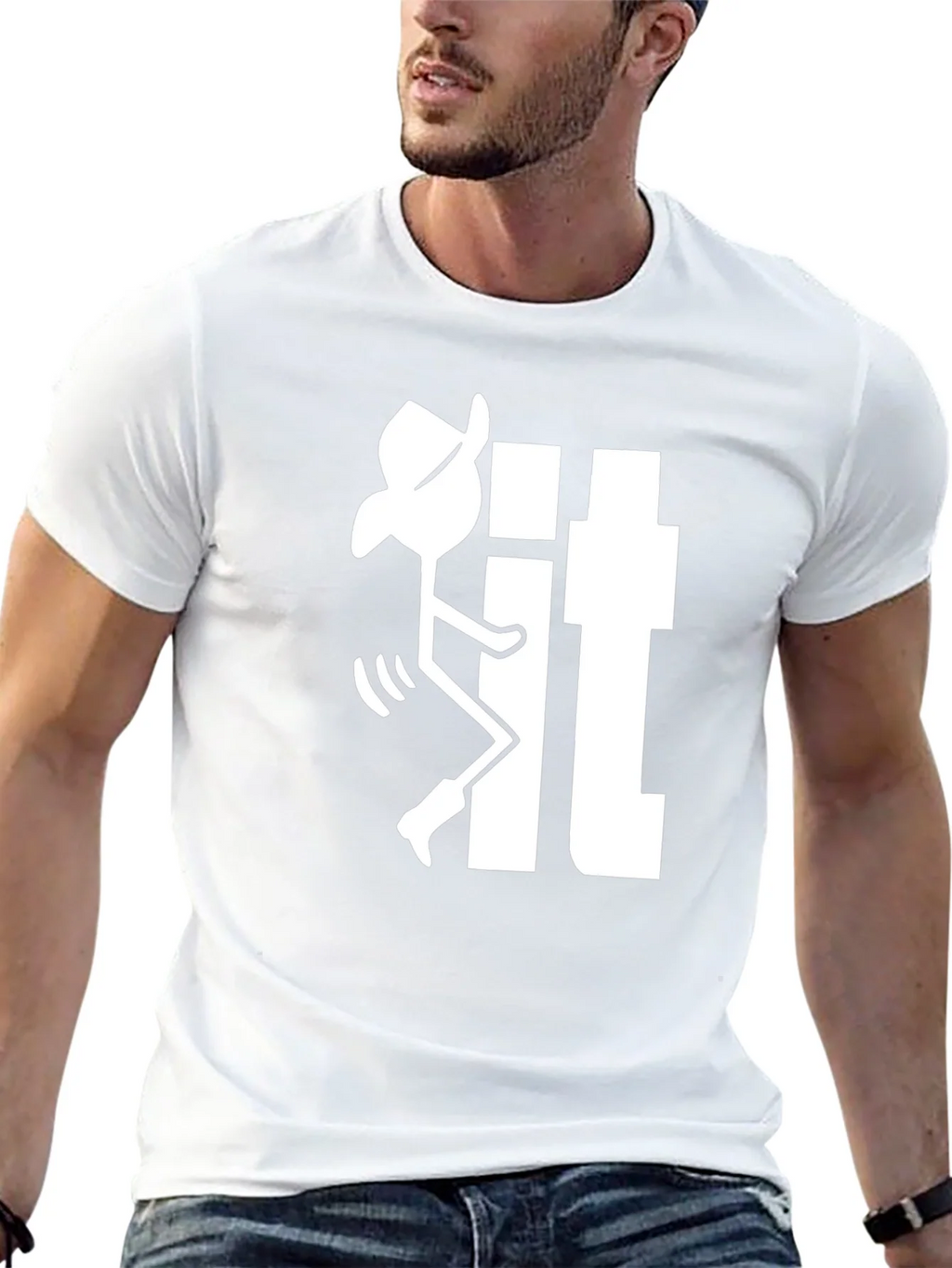 Funny Cowboy Stick Figure It T-Shirt
