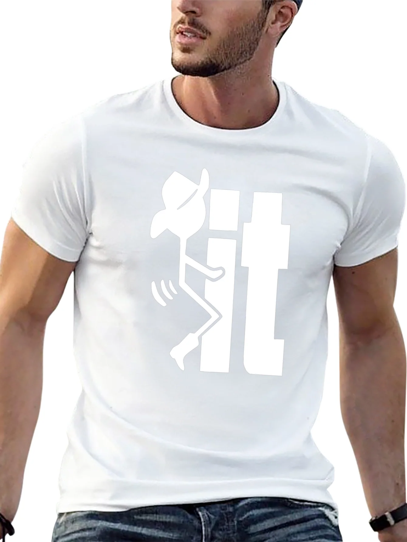 Funny Cowboy Stick Figure It T-Shirt
