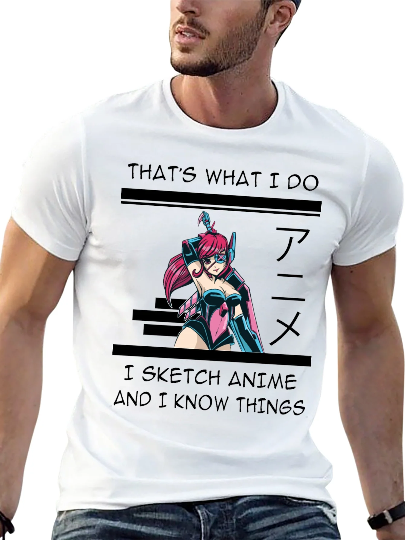 Anime Sketch T-Shirt - Thats What I Do