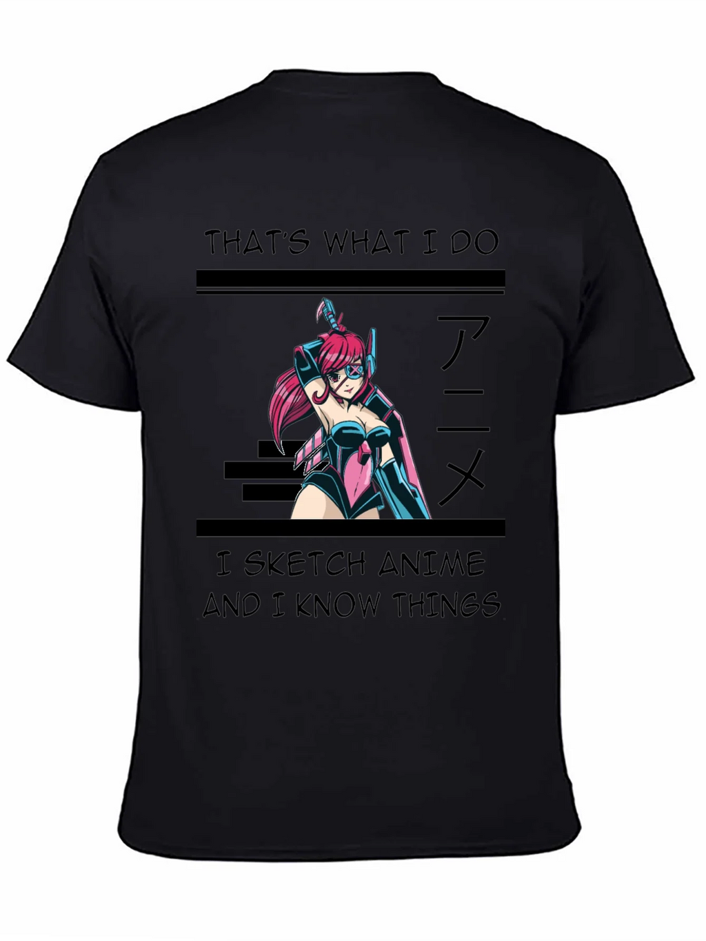 Anime Sketch T-Shirt - Thats What I Do