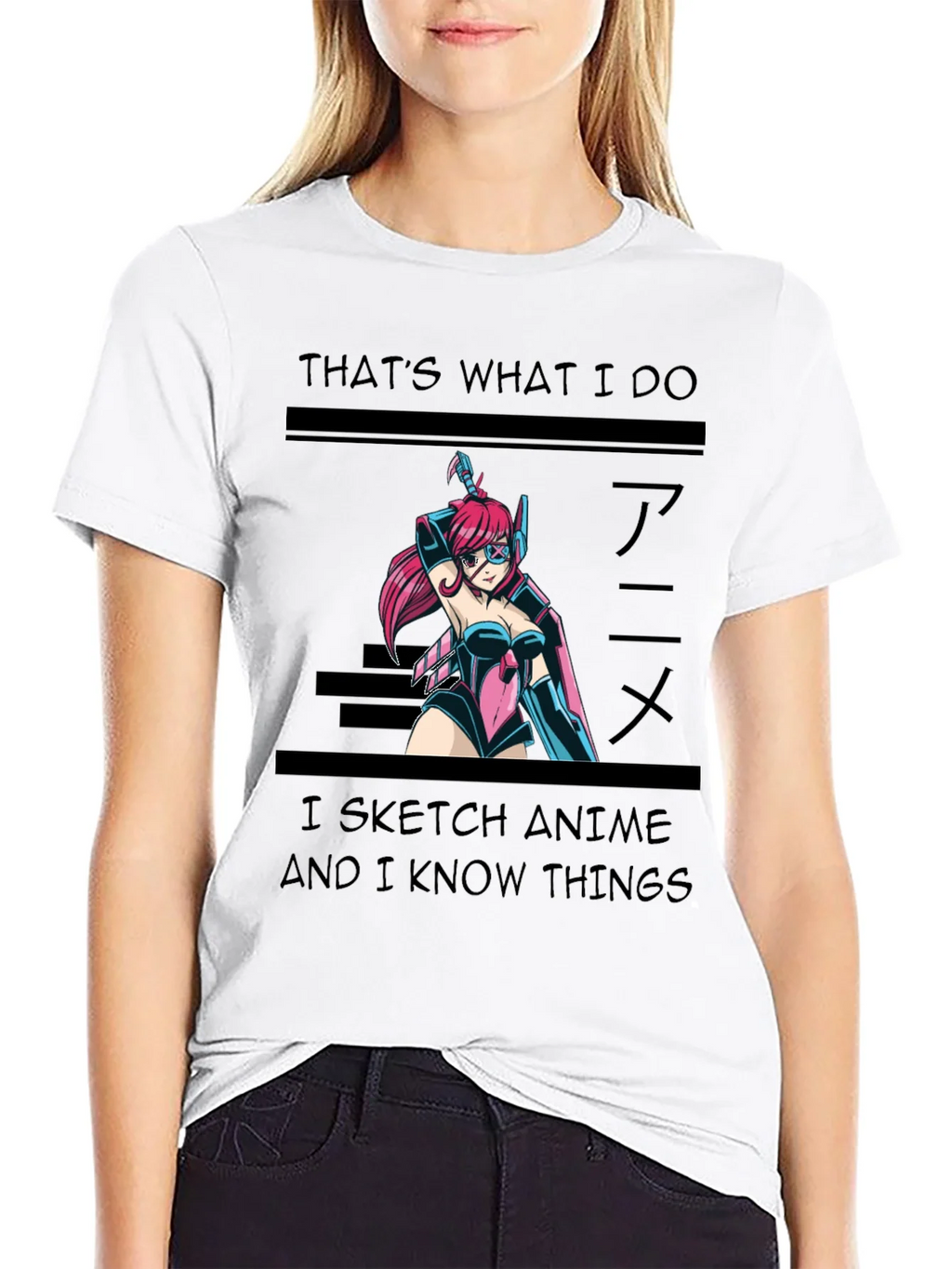 Anime Sketch T-Shirt - Thats What I Do