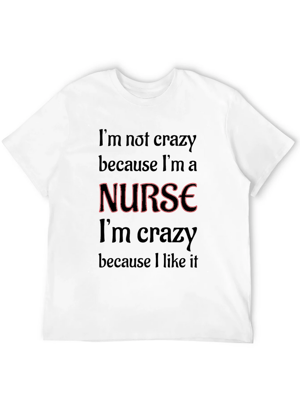 Crazy Nurse Black Graphic Tee
