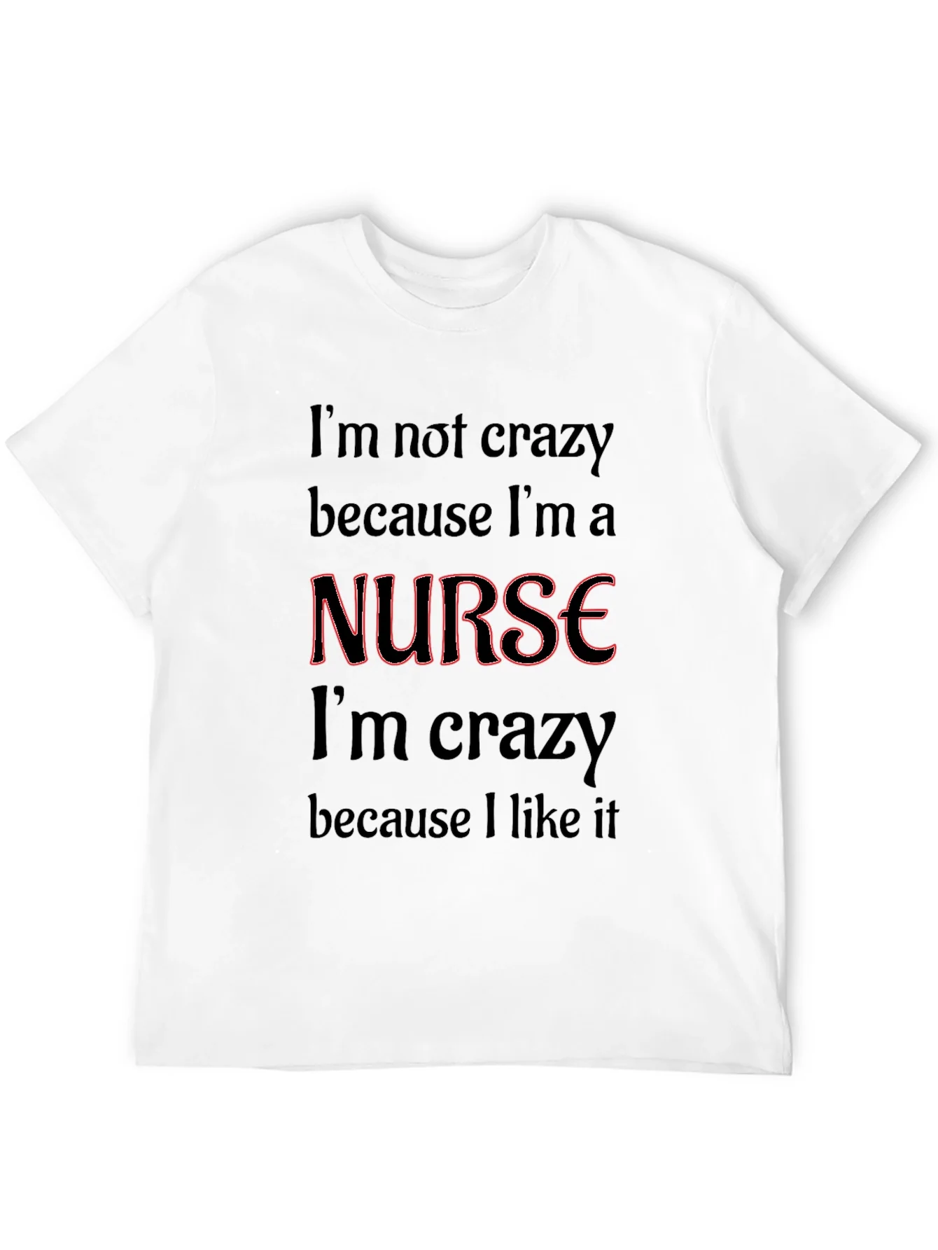 Crazy Nurse Black Graphic Tee