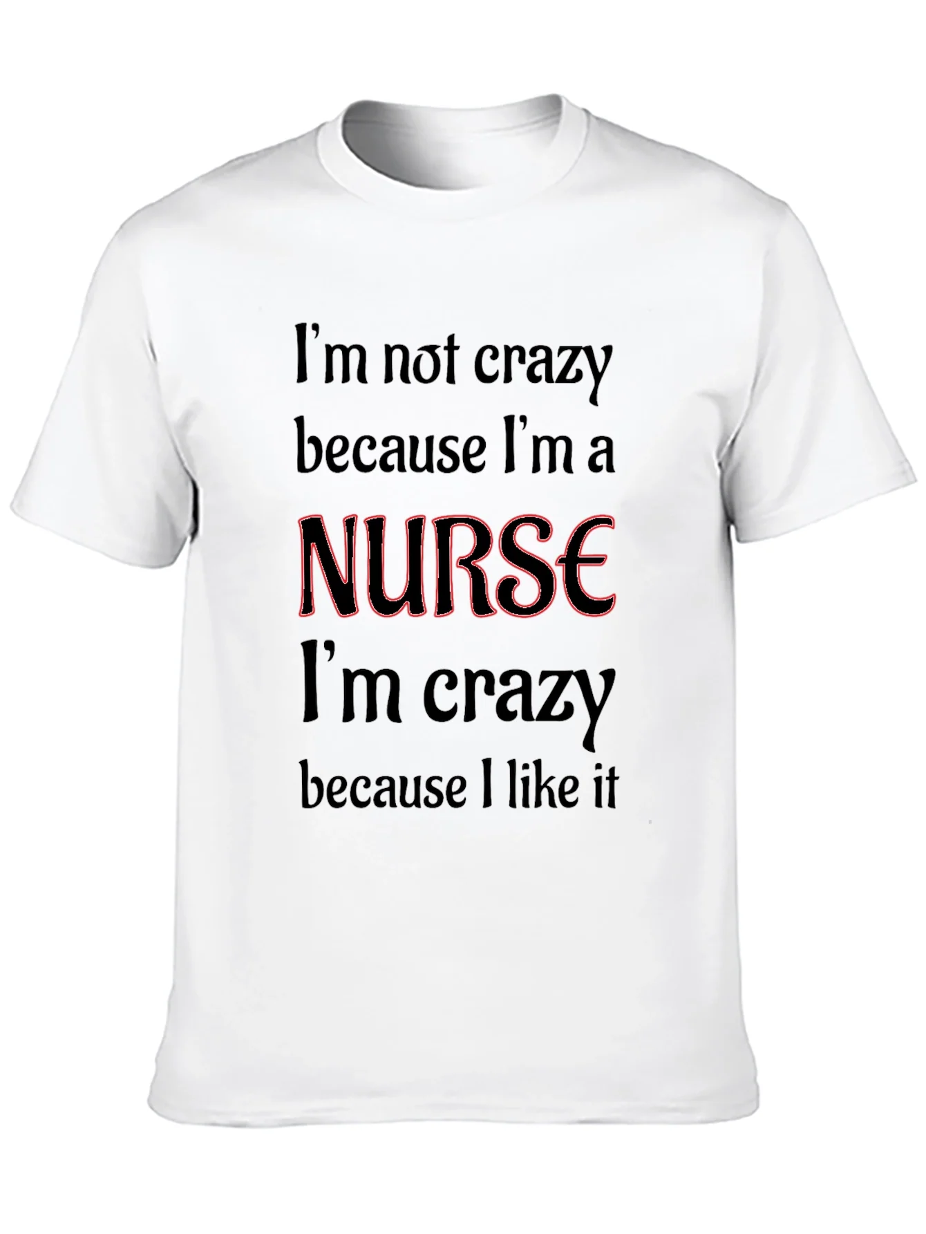 Crazy Nurse Black Graphic Tee