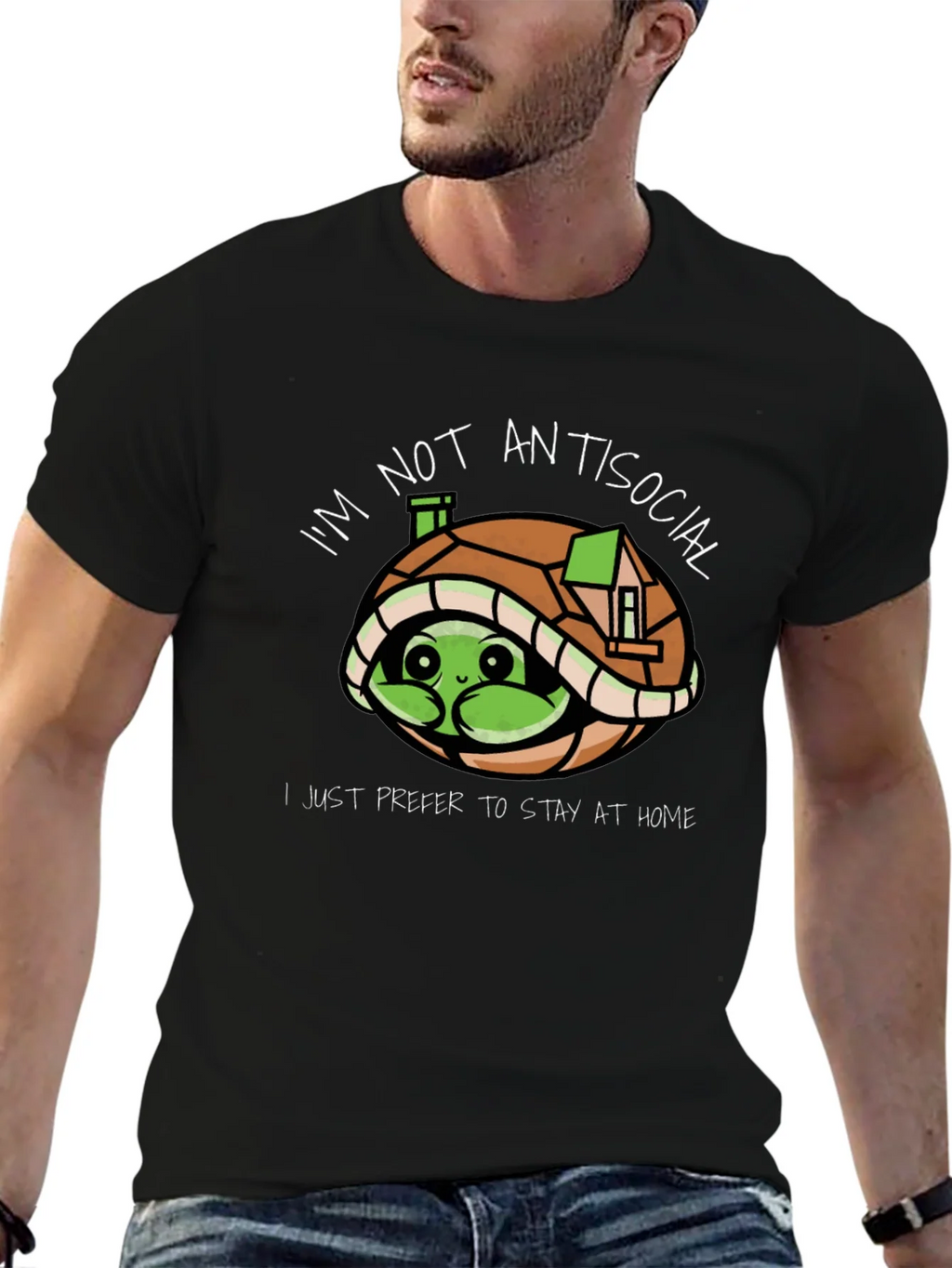 Introvert Turtle T-Shirt: Im Not Antisocial