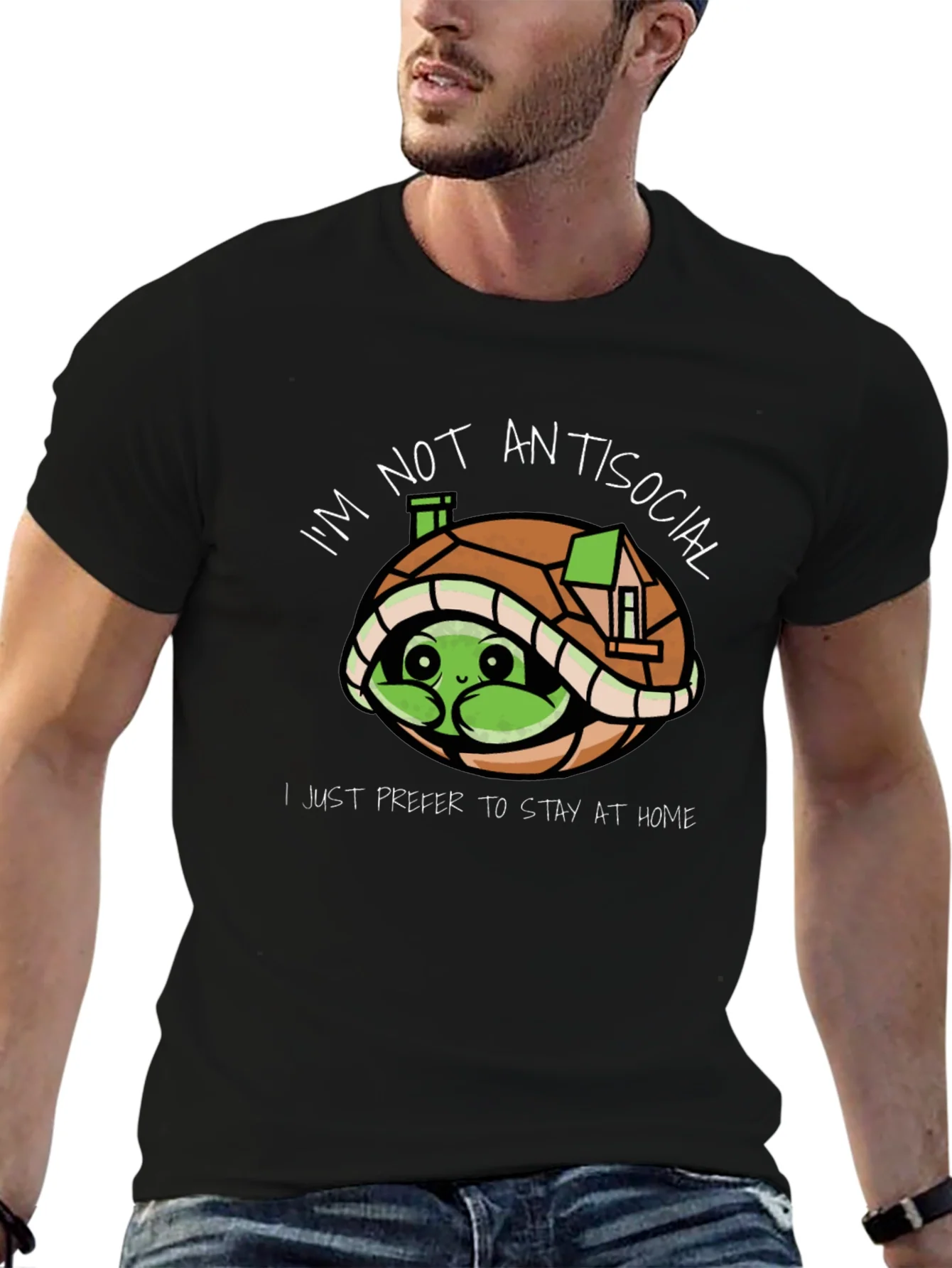 Introvert Turtle T-Shirt: Im Not Antisocial