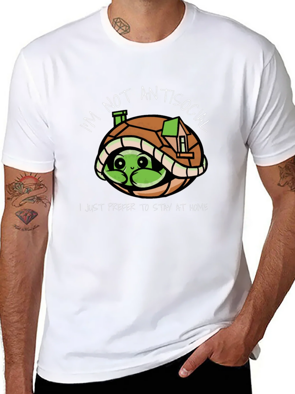 Introvert Turtle T-Shirt: Im Not Antisocial
