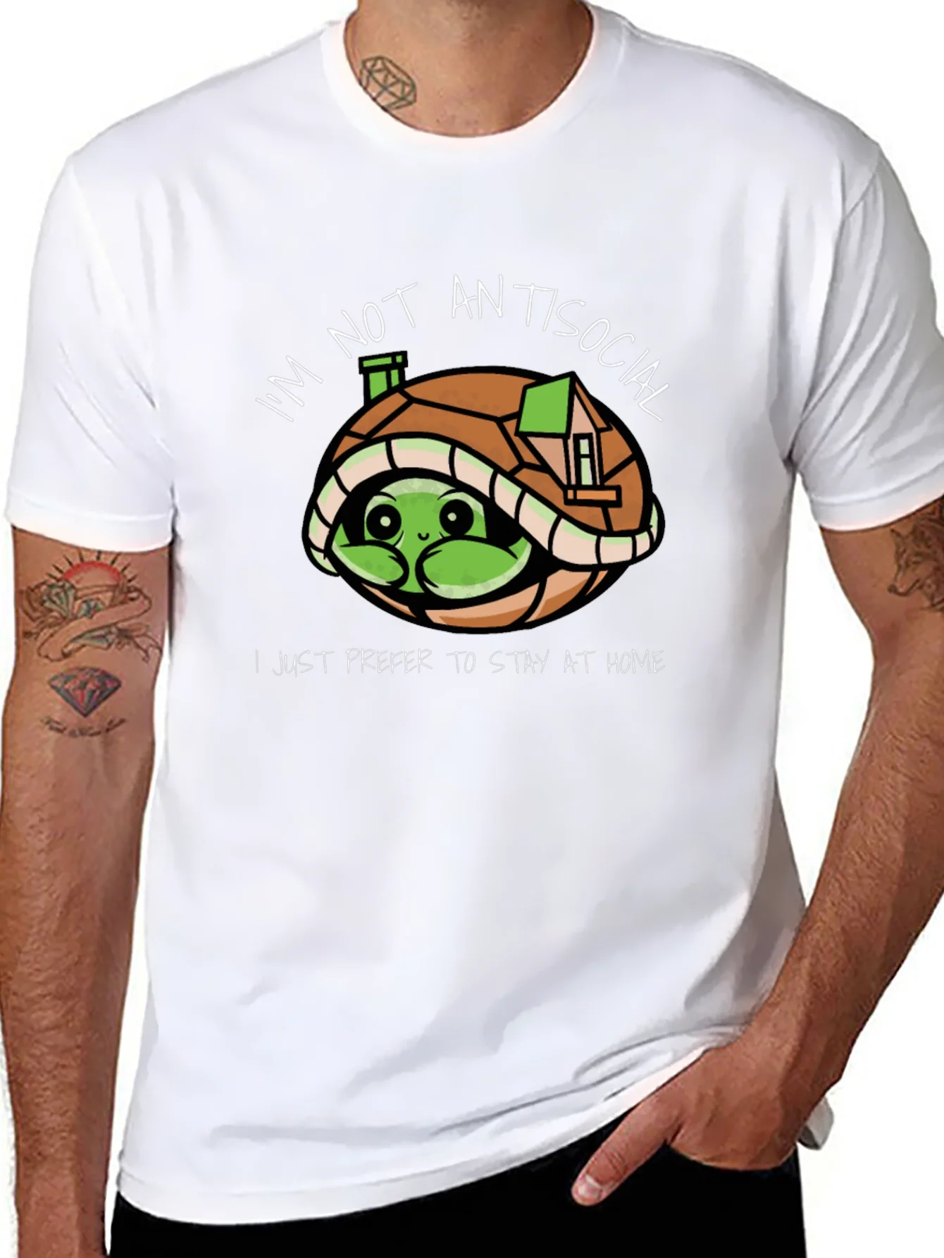 Introvert Turtle T-Shirt: Im Not Antisocial