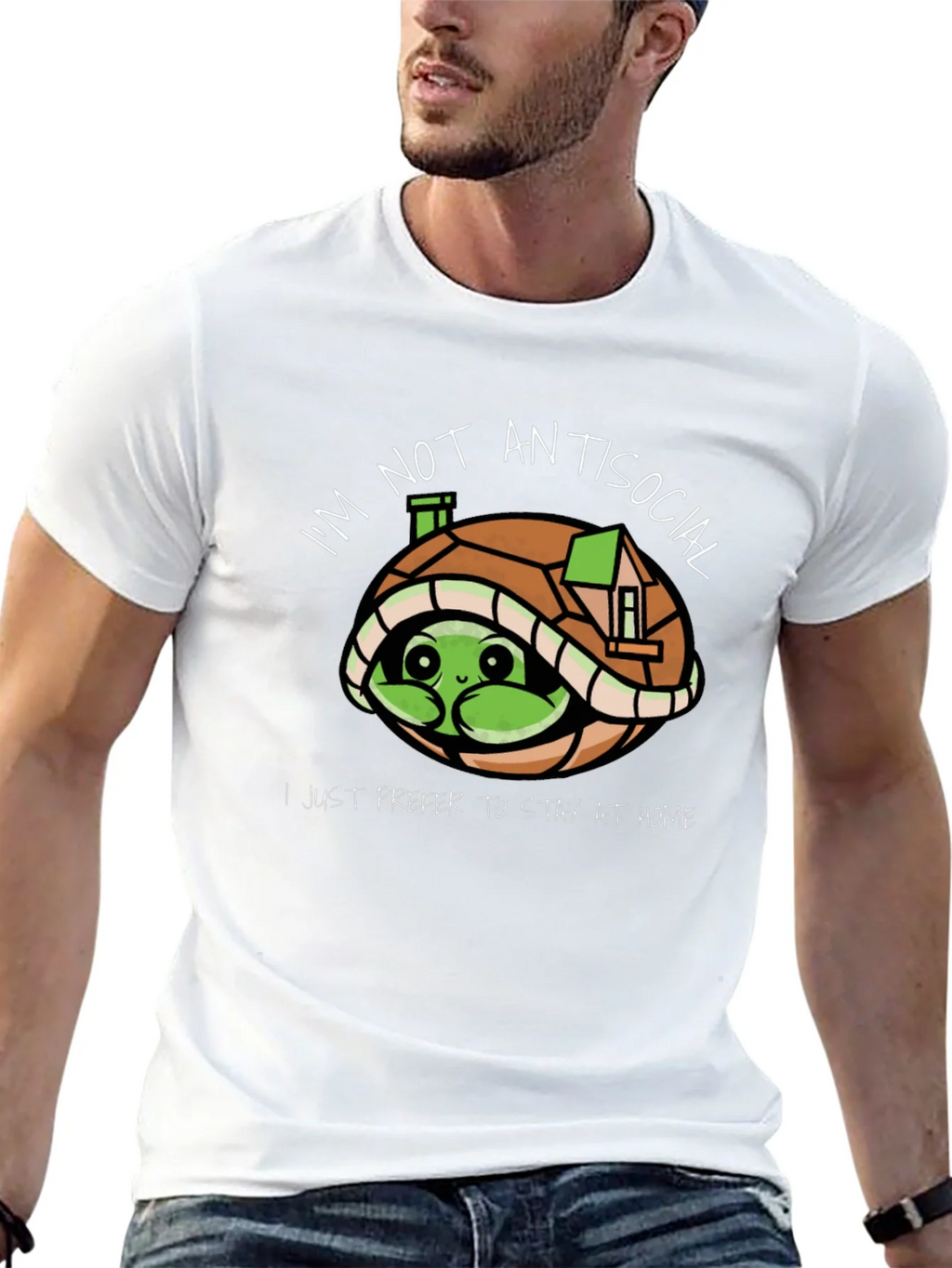 Introvert Turtle T-Shirt: Im Not Antisocial