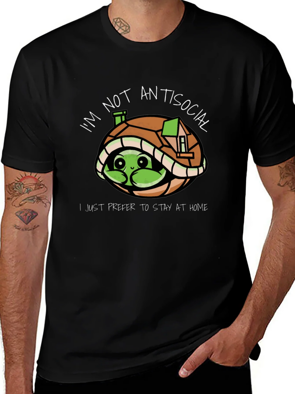 Introvert Turtle T-Shirt: Im Not Antisocial
