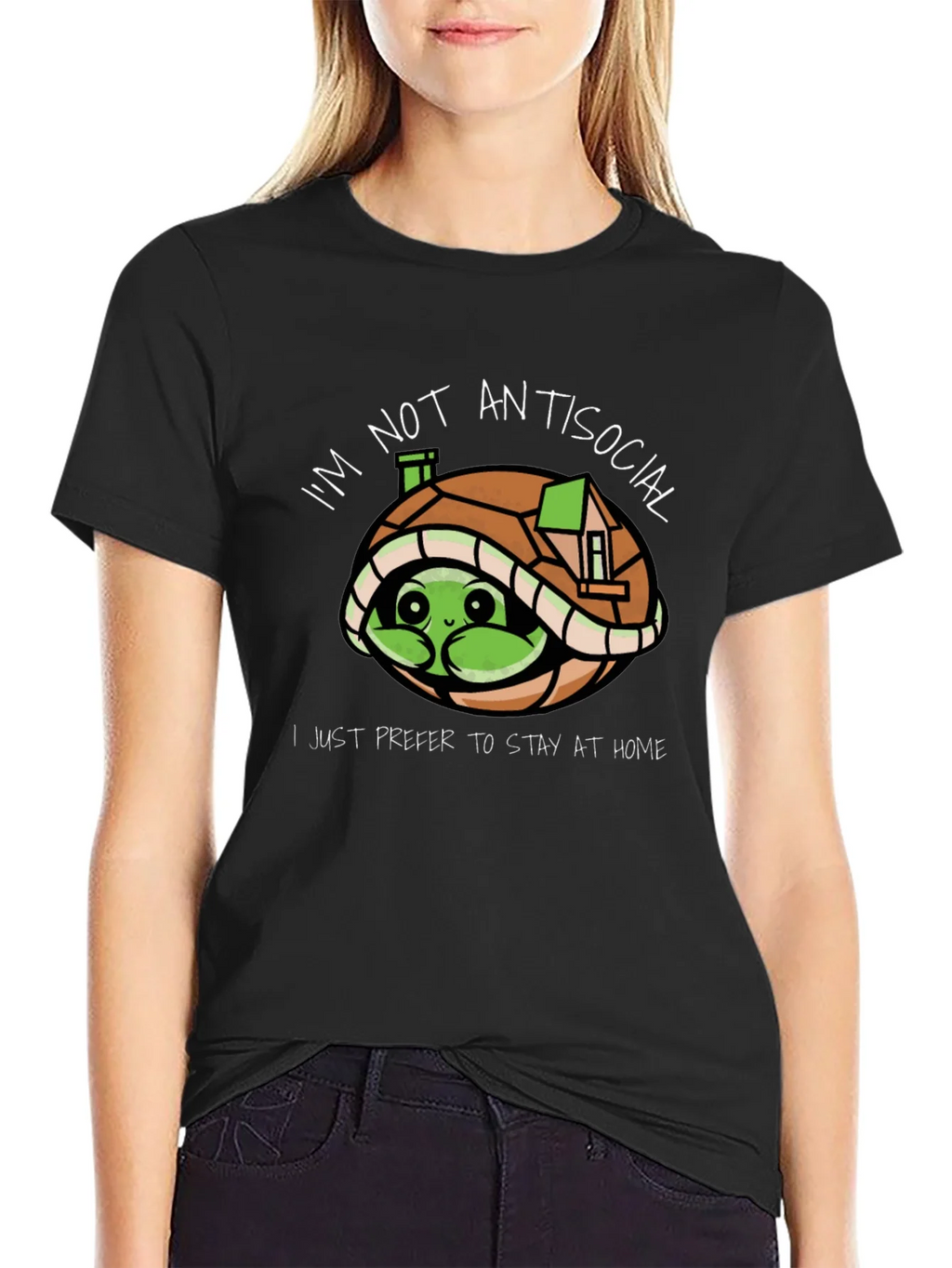 Introvert Turtle T-Shirt: Im Not Antisocial