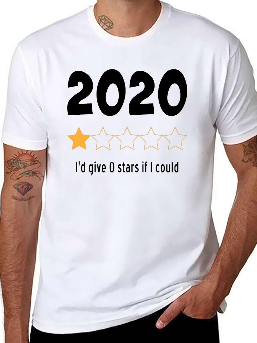 2020 One-Star Rating Graphic T-Shirt