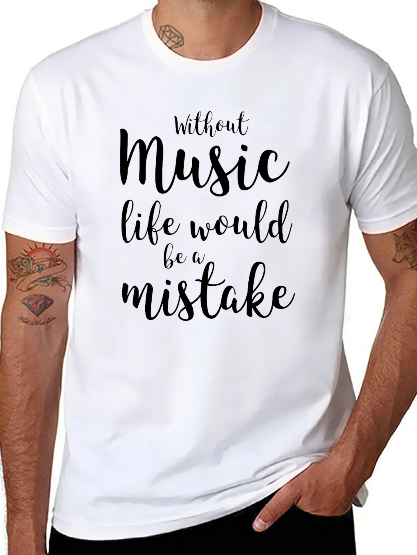 Music Lover T-Shirt - Life Without Music