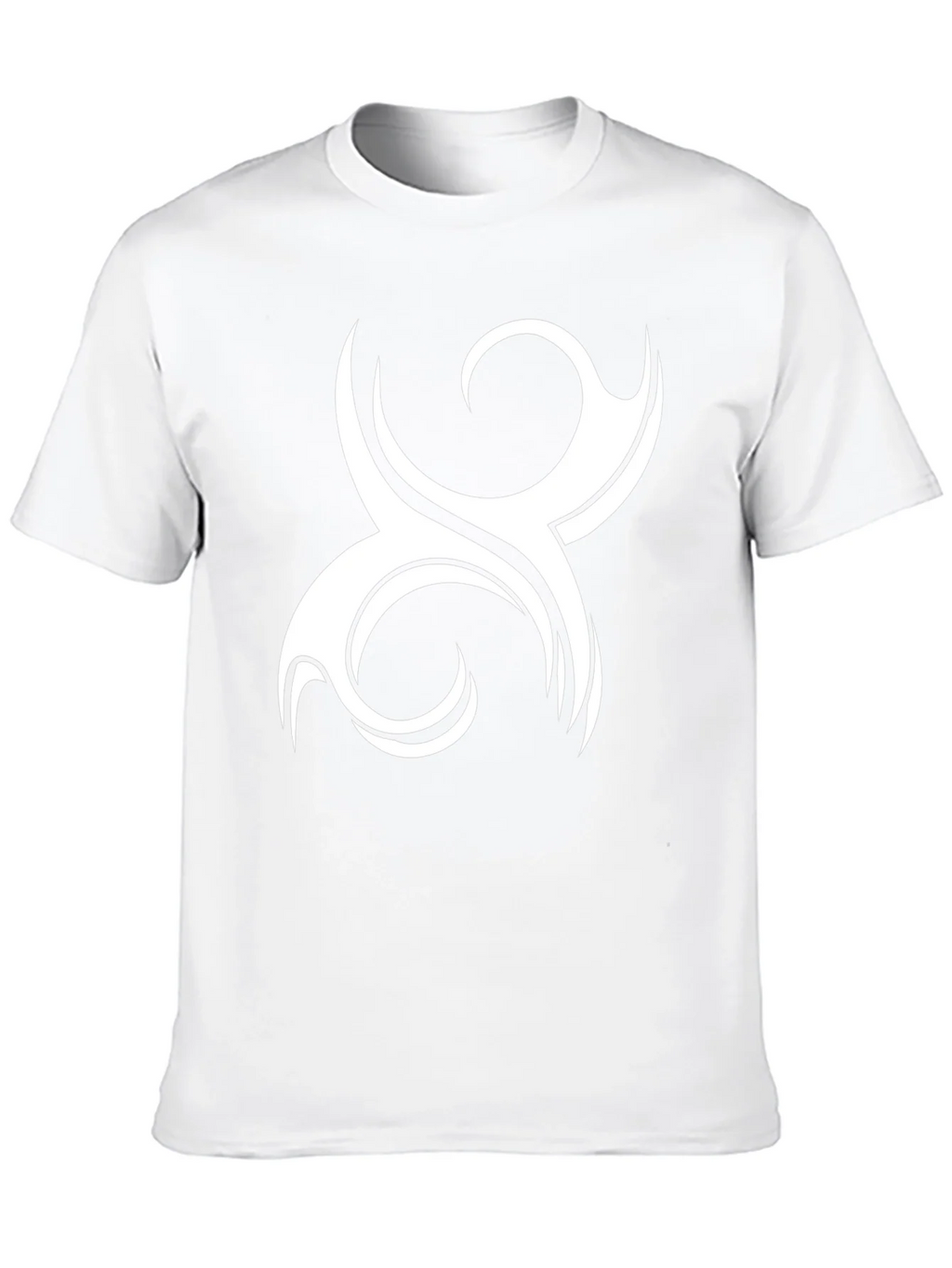 Tribal Swirl Graphic Tee - Black Cotton Comfort