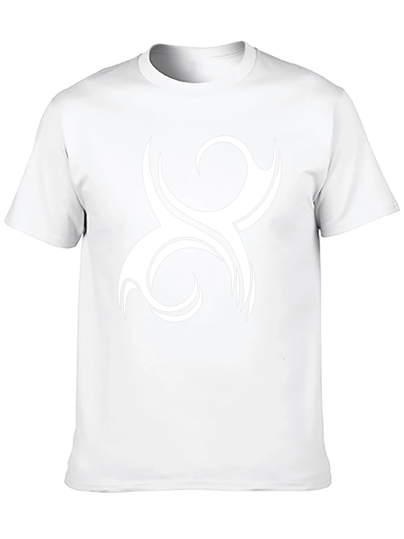 Tribal Swirl Graphic Tee - Black Cotton Comfort