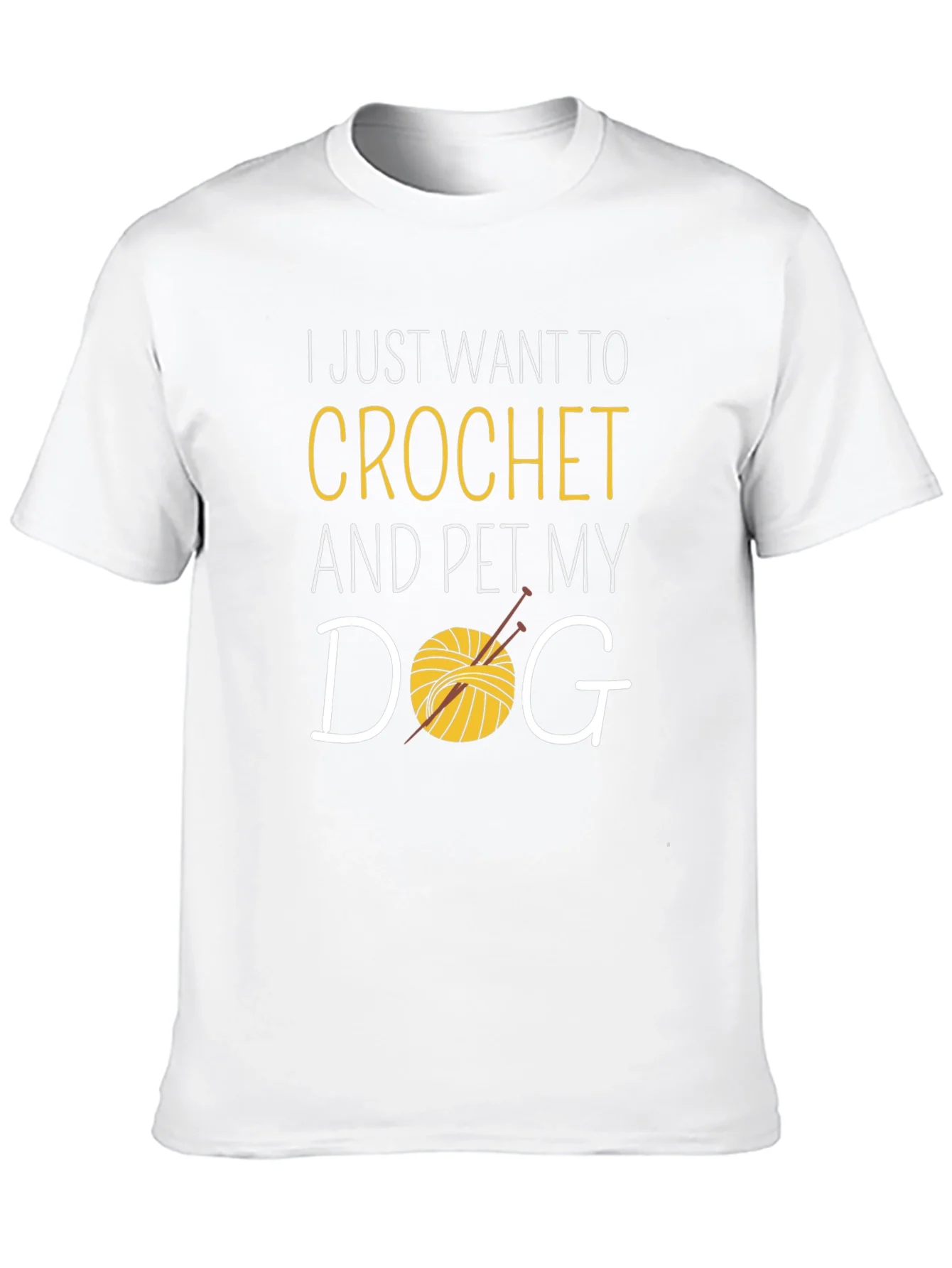 Crochet and Pet Dog T-Shirt