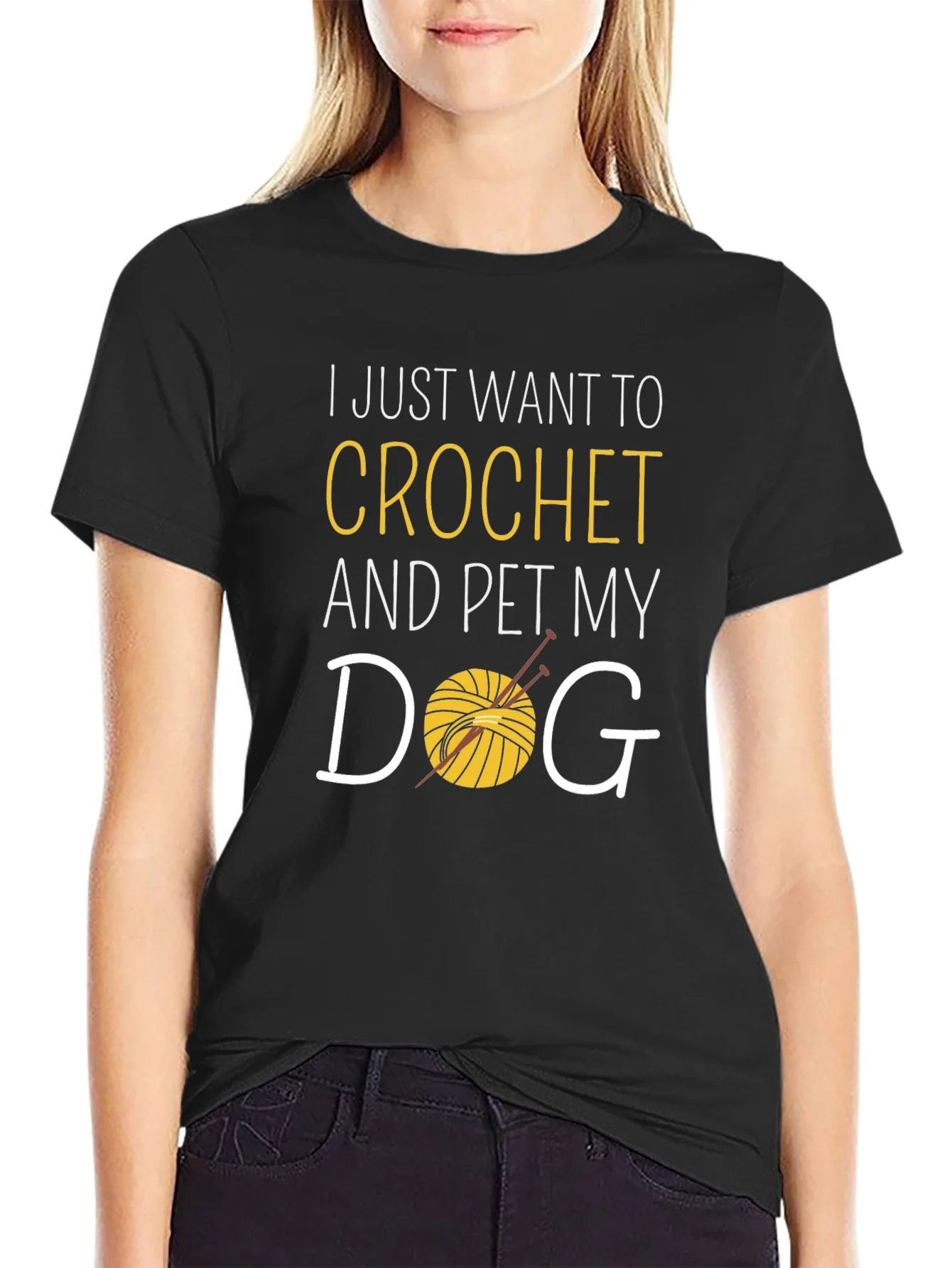 Crochet and Pet Dog T-Shirt