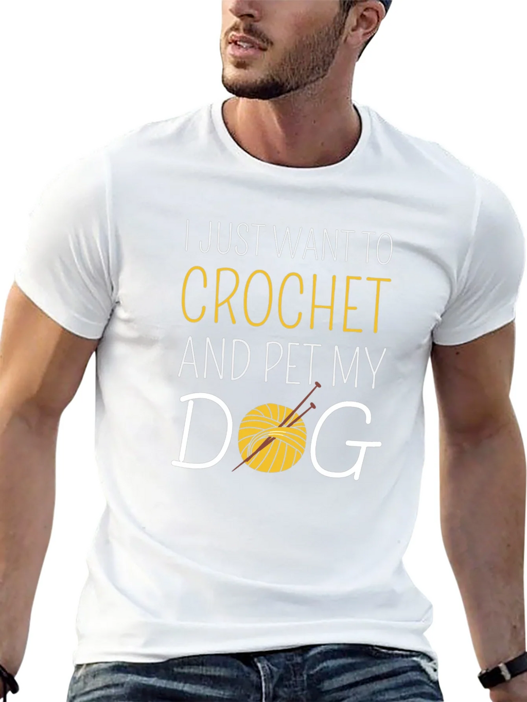 Crochet and Pet Dog T-Shirt