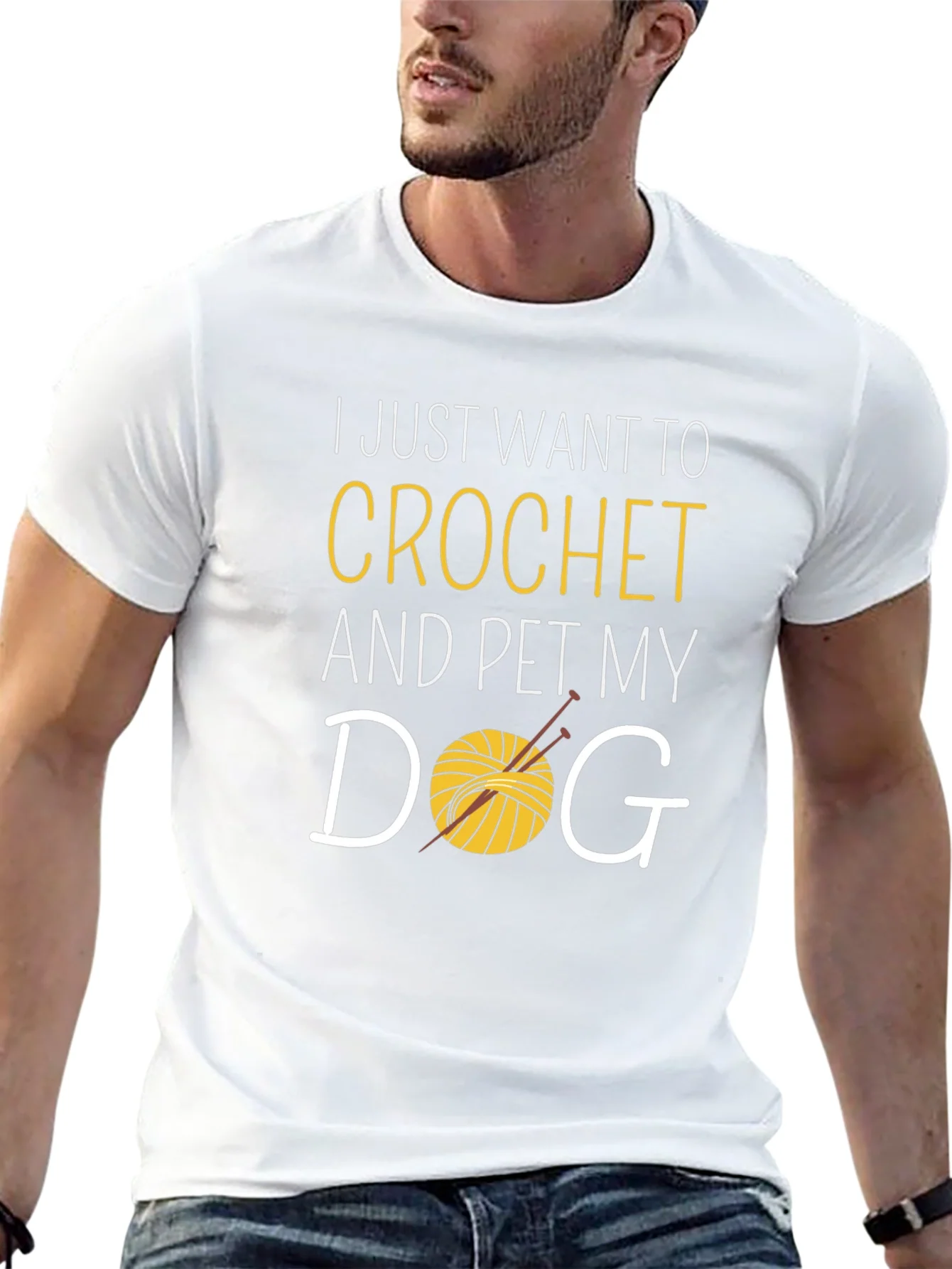 Crochet and Pet Dog T-Shirt
