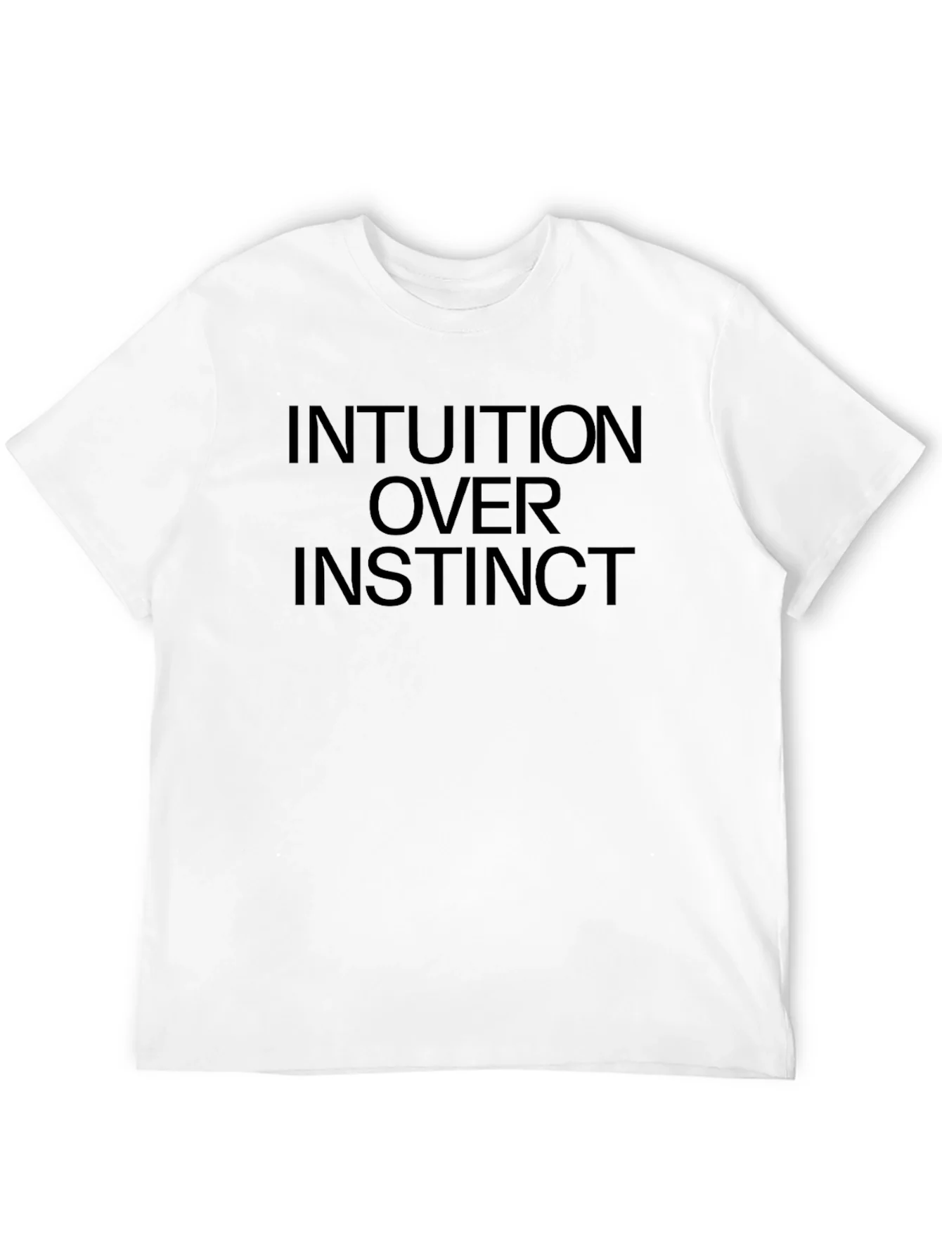Intuition Over Instinct Graphic Tee - Black
