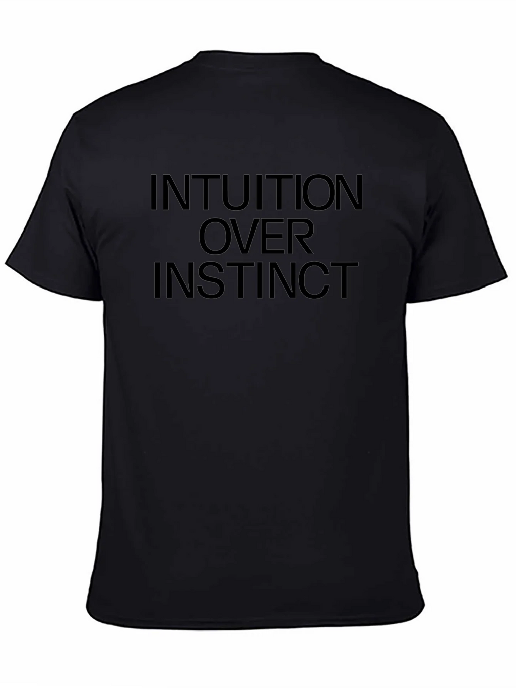 Intuition Over Instinct Graphic Tee - Black