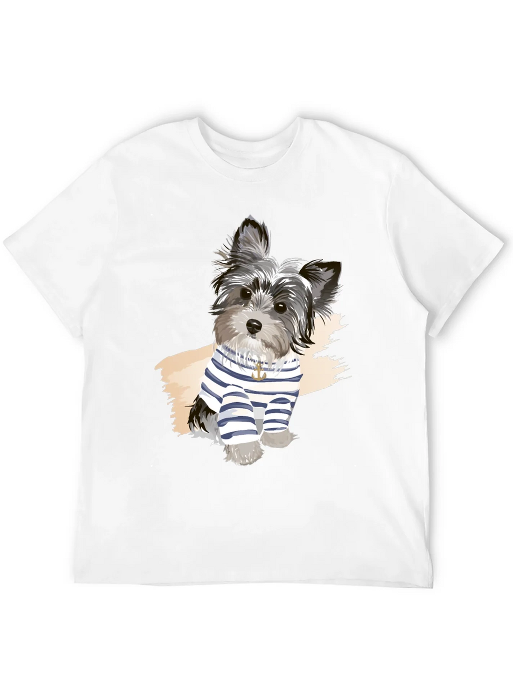 Dog Graphic Tee - Black Short Sleeve T-Shirt