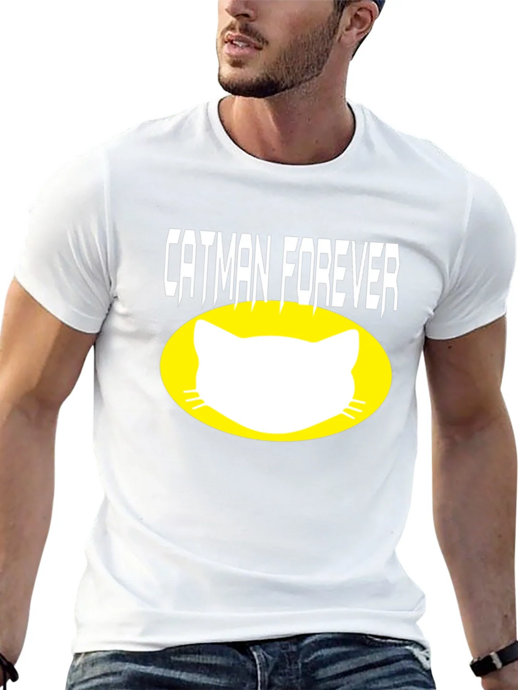 Catman Forever Graphic T-Shirt - Black