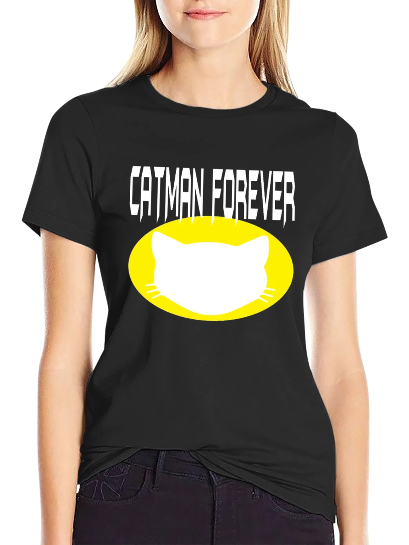 Catman Forever Graphic T-Shirt - Black