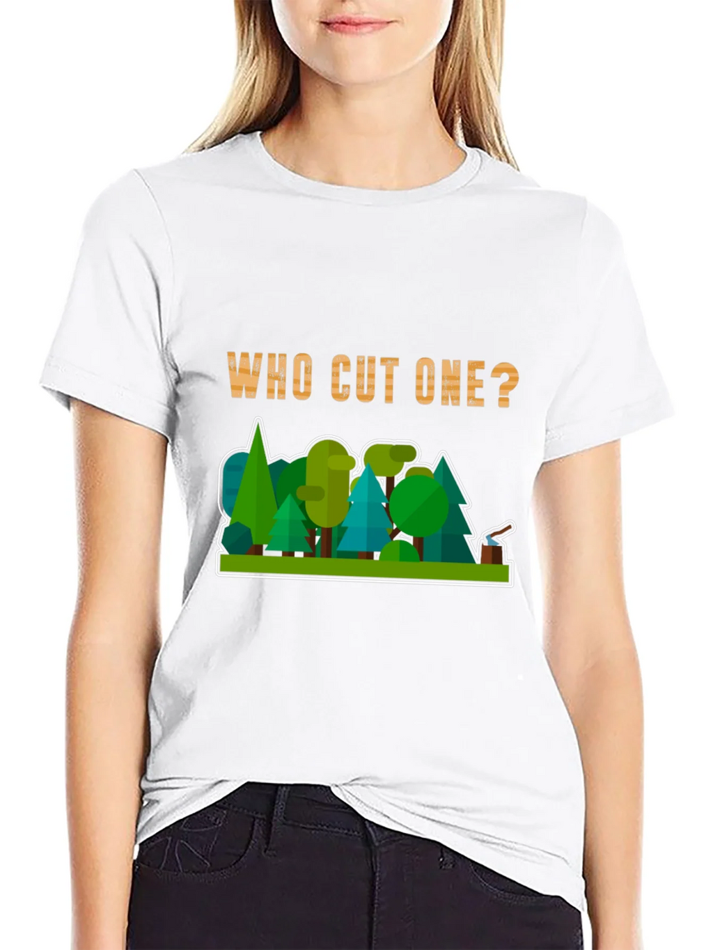 Who Cut One? Funny Lumberjack T-Shirt