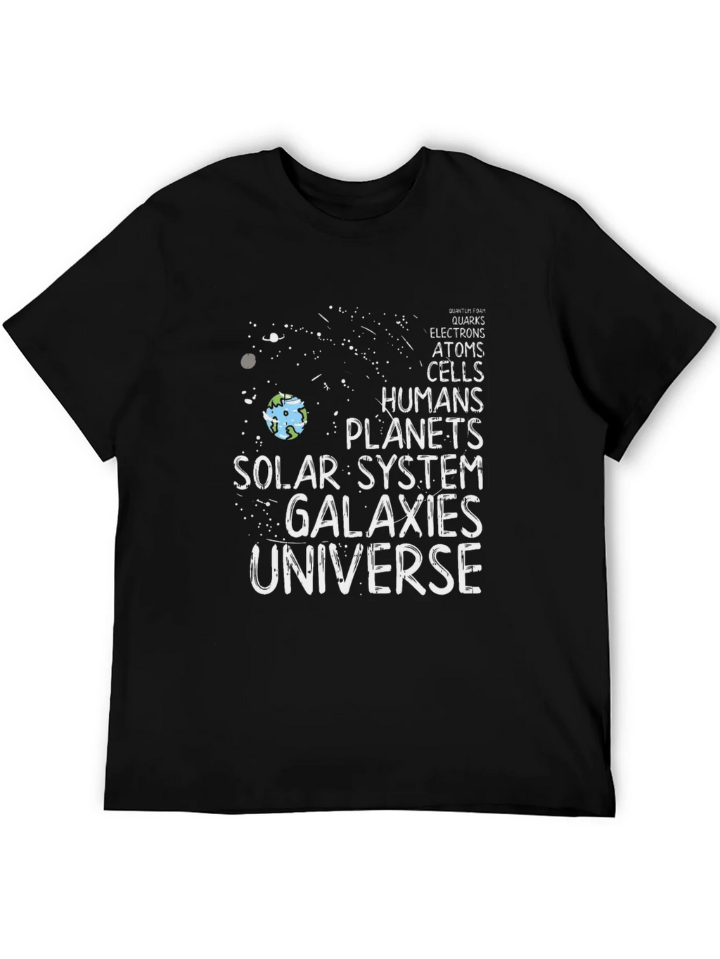 Science Evolution T-Shirt - Universe Galaxies Solar System
